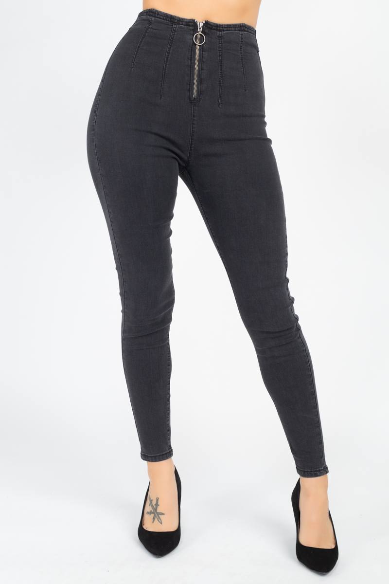 High Waist Denim Jeans - AV Fashion’s