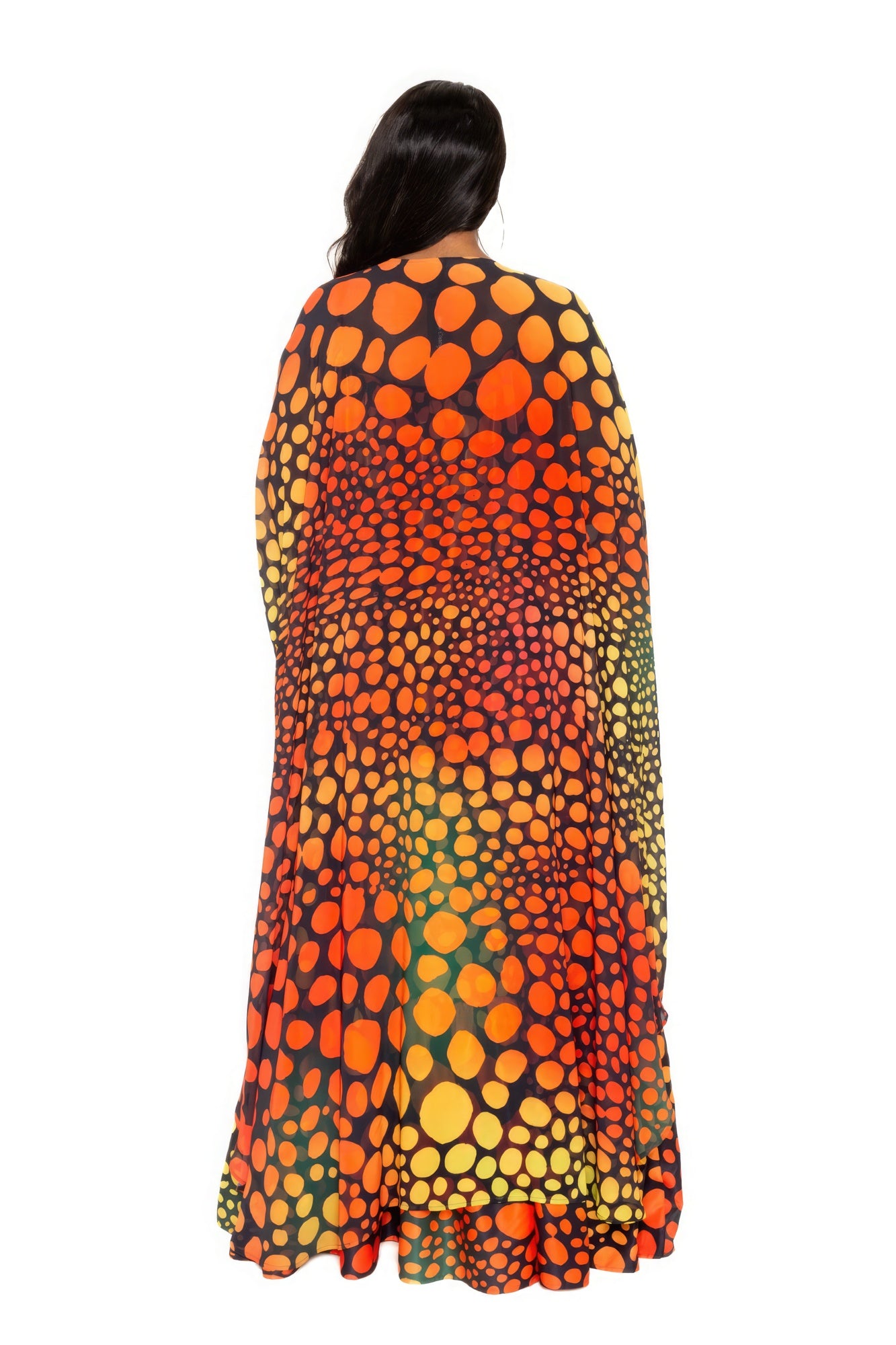 Dot Robe With Wrist Band - AV Fashion’s