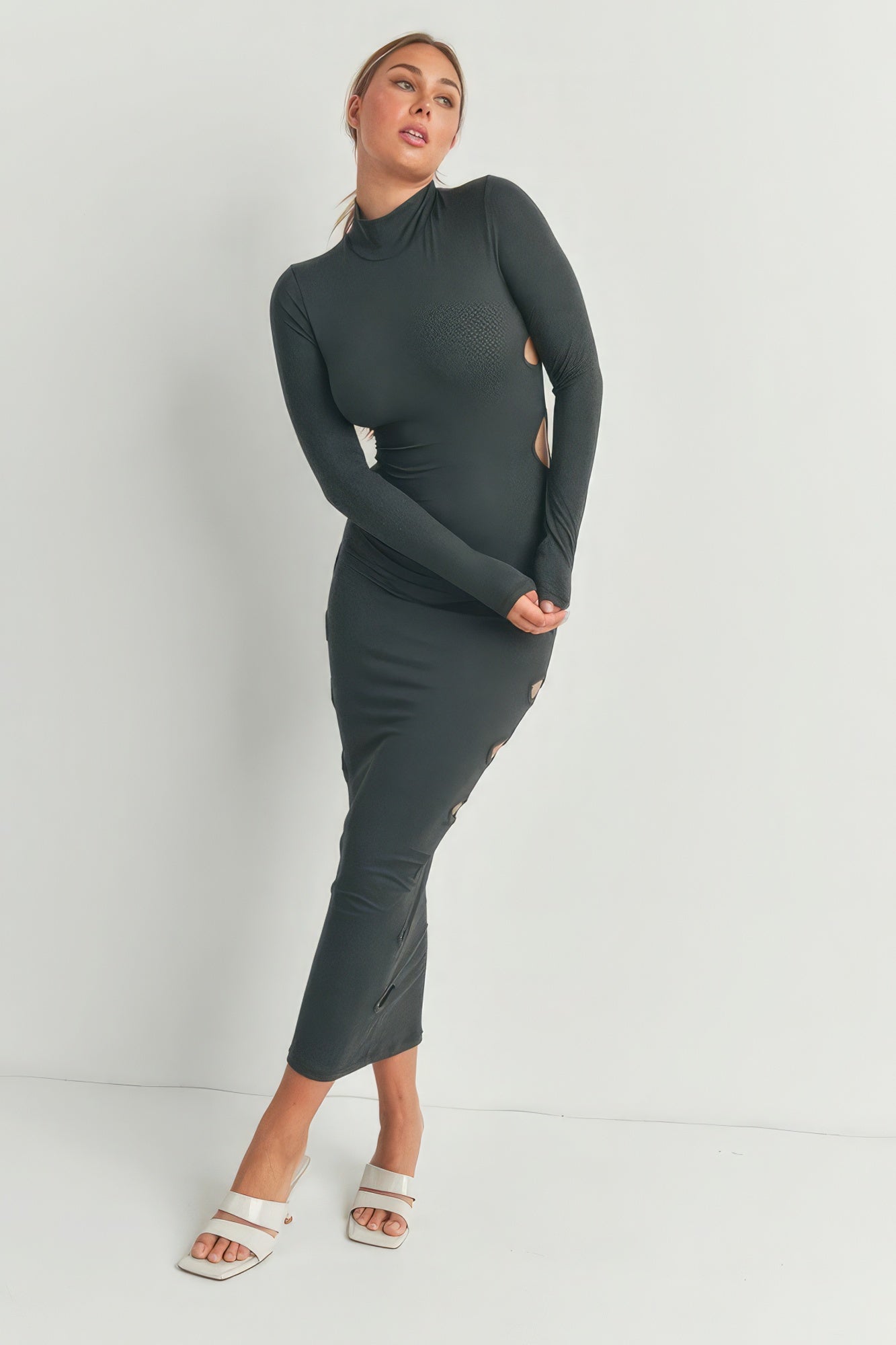 Cutout Detail Maxi Dress - AV Fashion’s