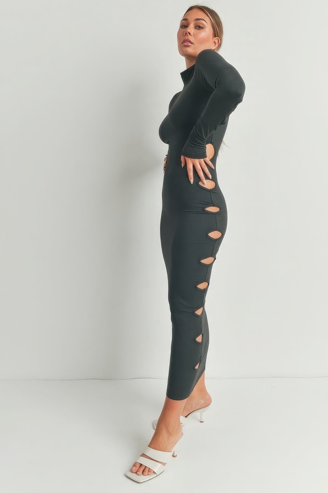 Cutout Detail Maxi Dress - AV Fashion’s