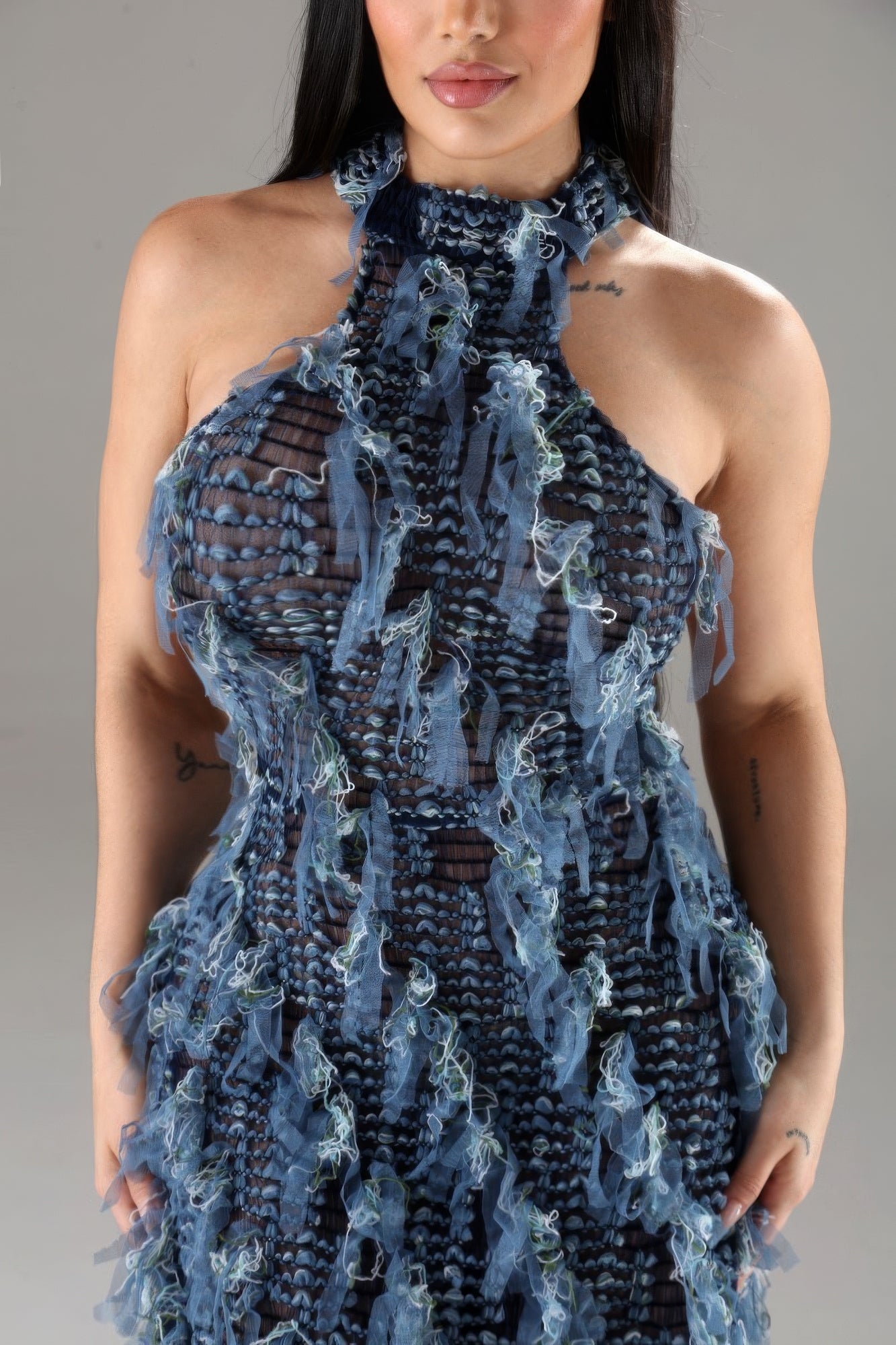 Halter Ruffled Dress - AV Fashion’s