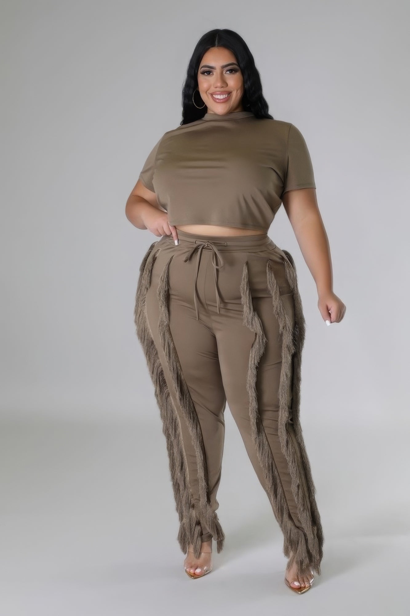 Crop Top Two-piece Set - AV Fashion’s