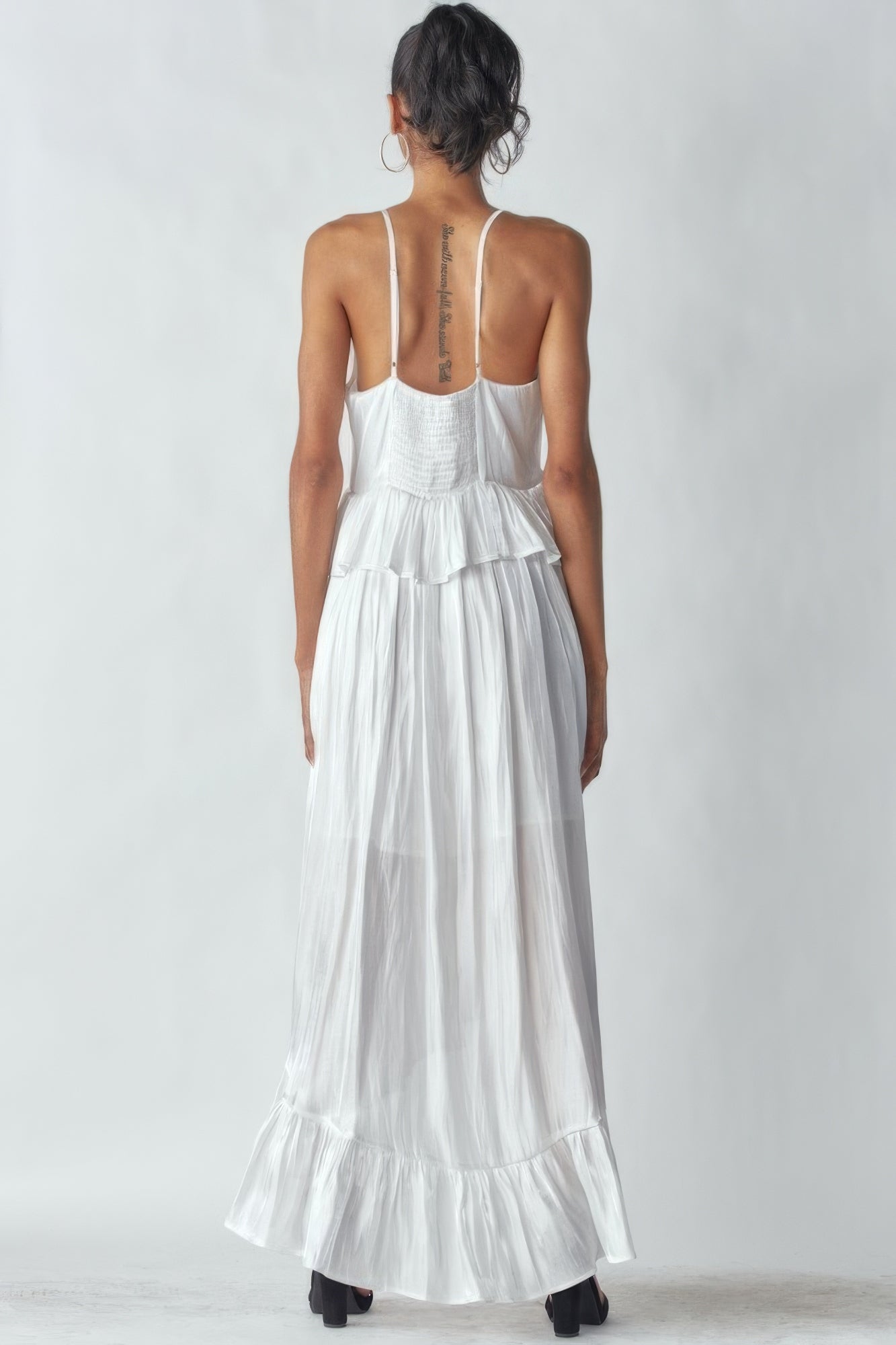 Shimmering Dress With Ruffles - AV Fashion’s