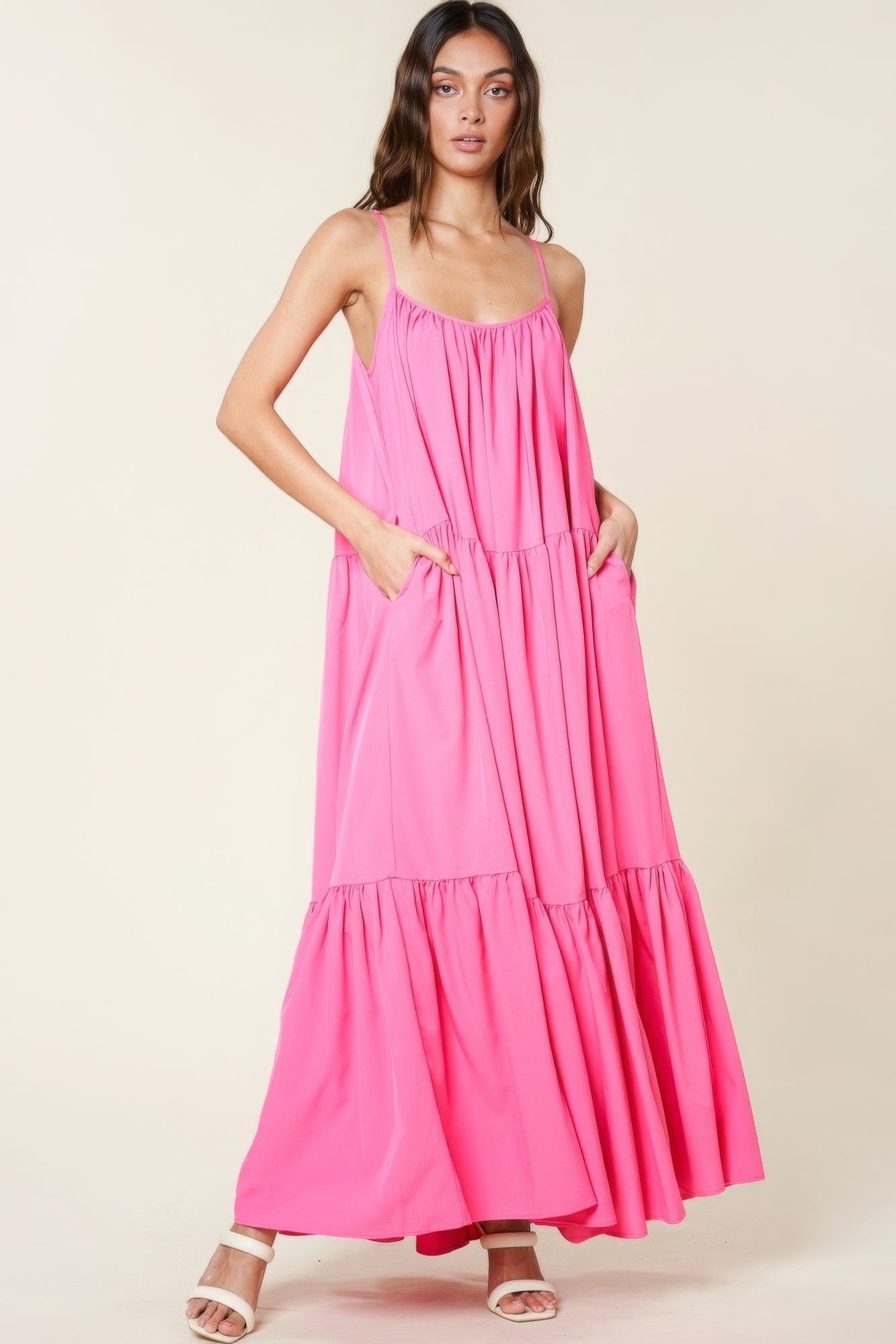 Maxi Sun Dress With Pockets - AV Fashion’s