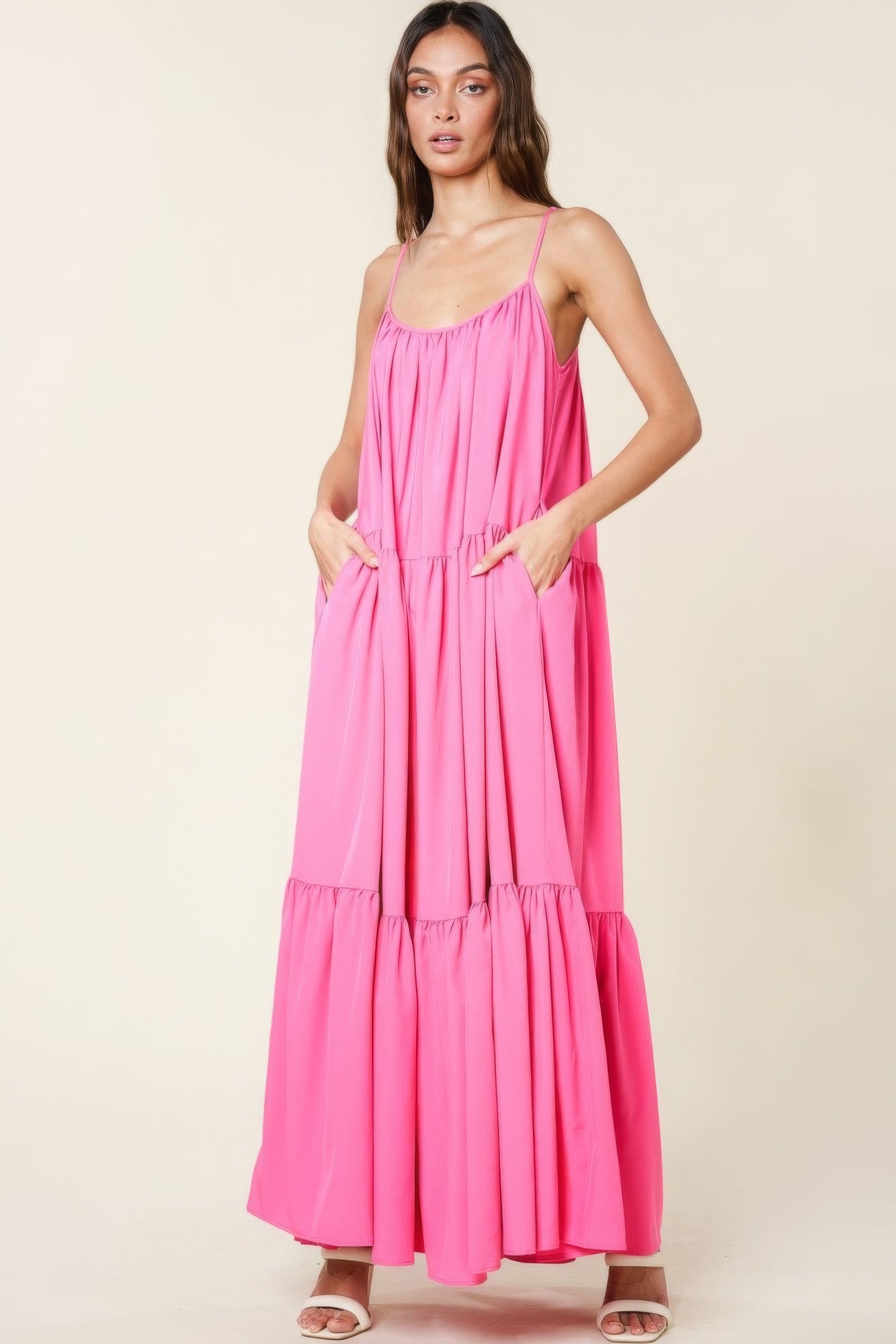 Maxi Sun Dress With Pockets - AV Fashion’s