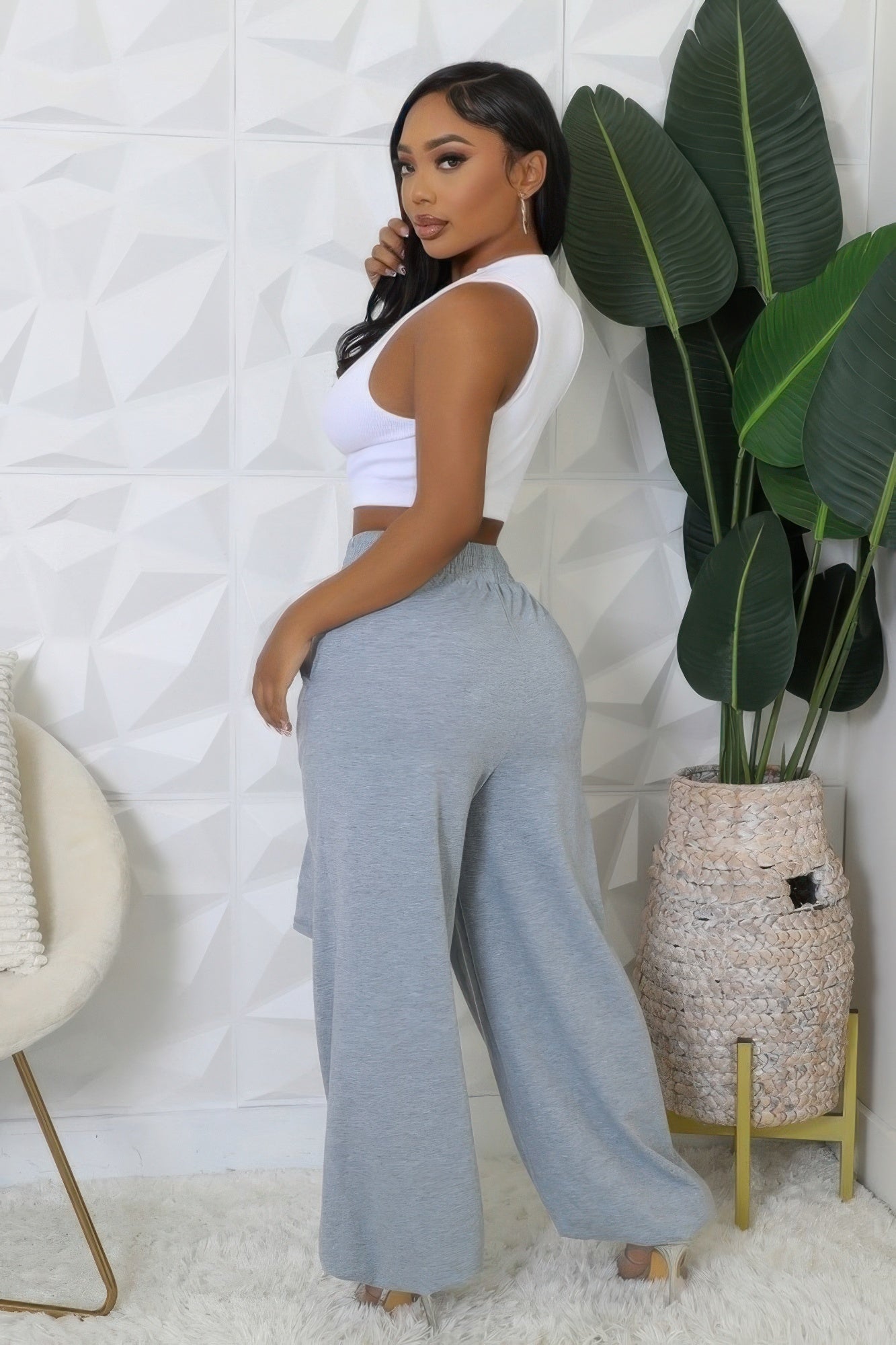 High-waisted Stretch Pants - AV Fashion’s