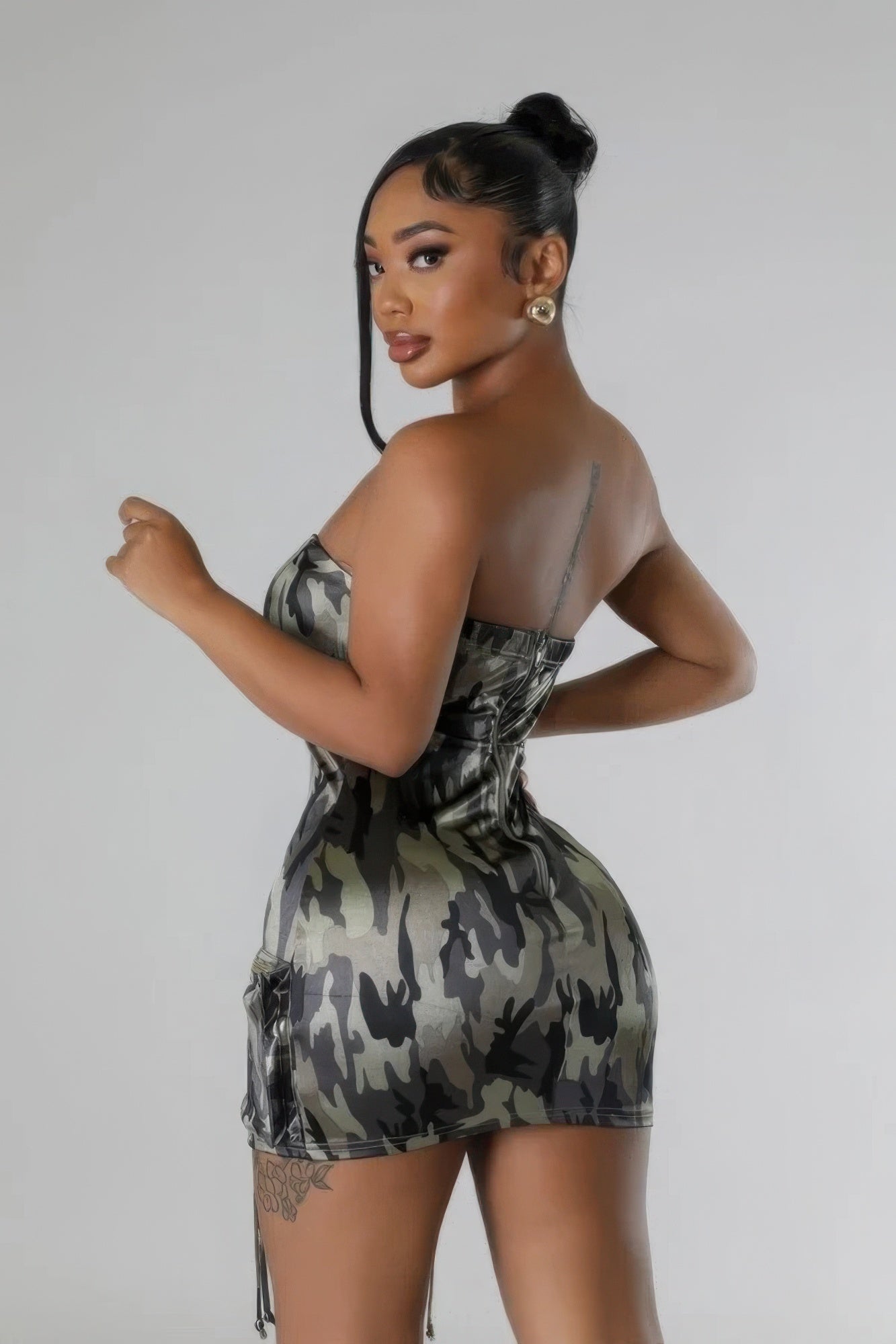Zipper Closure Stretch Tube Dress - AV Fashion’s