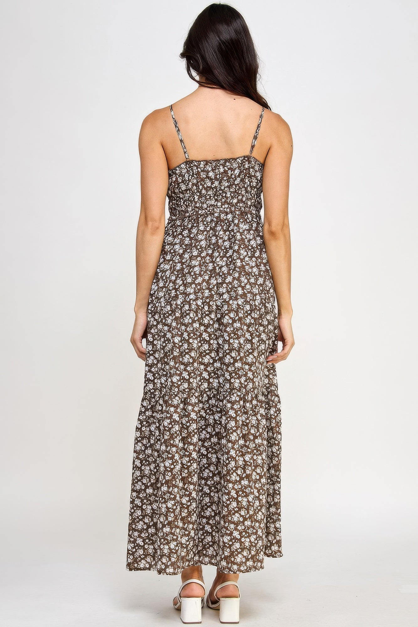 Floral Smocked Ruffle Maxi Dress - AV Fashion’s