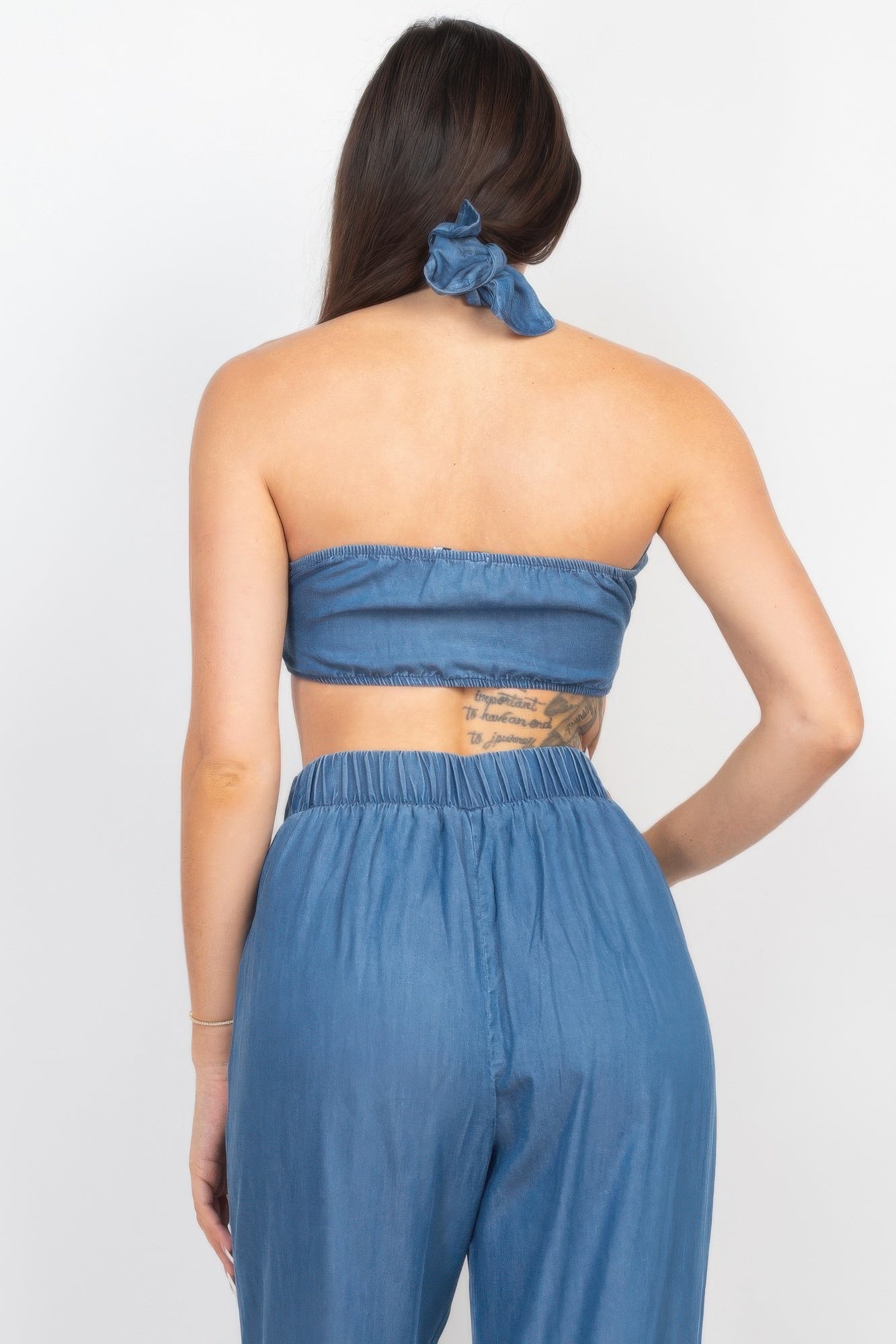 Tube Tied Top & Wide Pants Set - AV Fashion’s