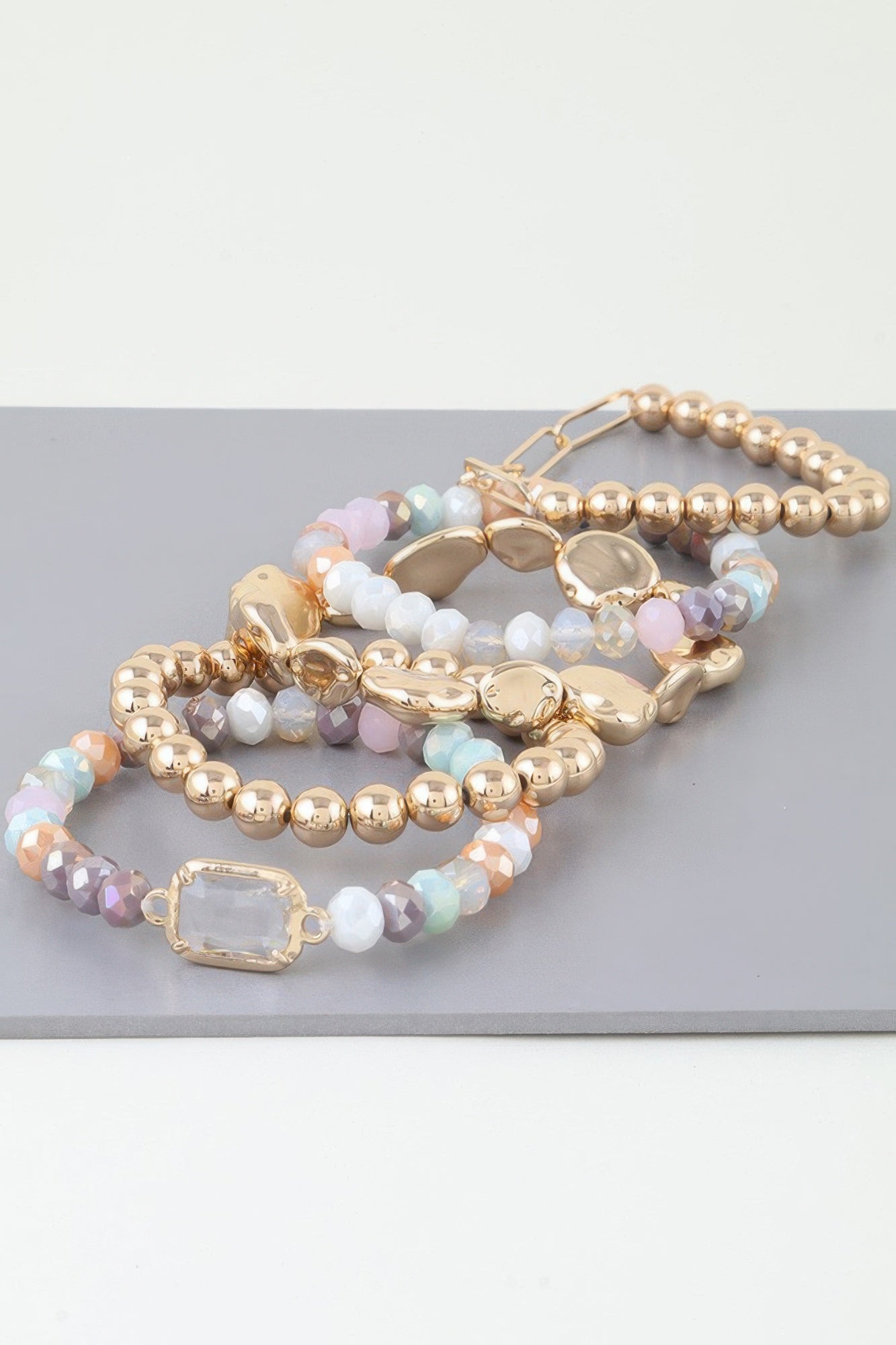 Multicolor Crystal Beaded Bracelet - AV Fashion’s