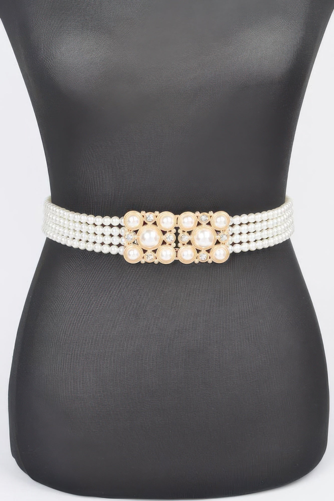 Faux Pearl Elastic Belt - AV Fashion’s