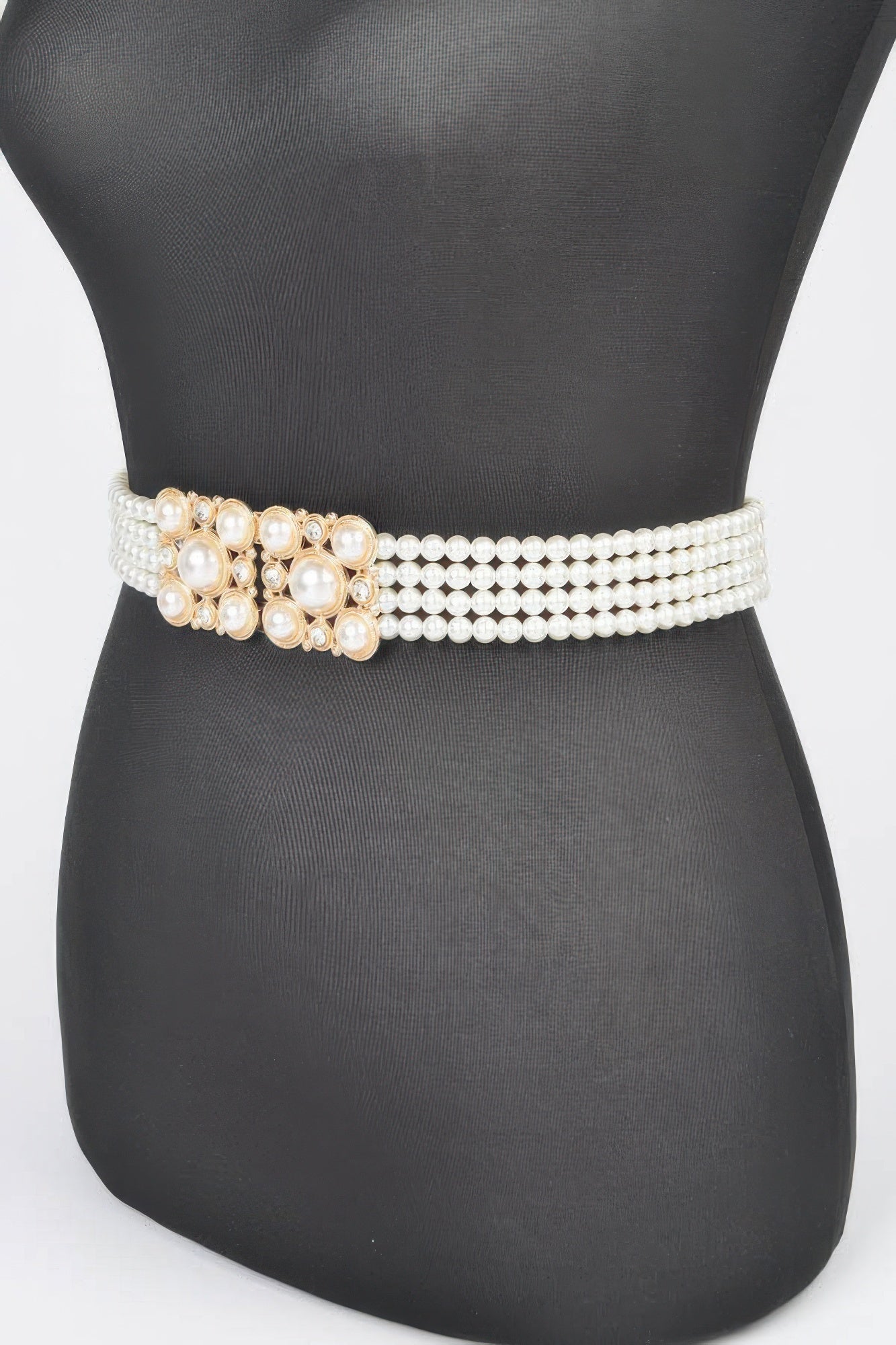 Faux Pearl Elastic Belt - AV Fashion’s