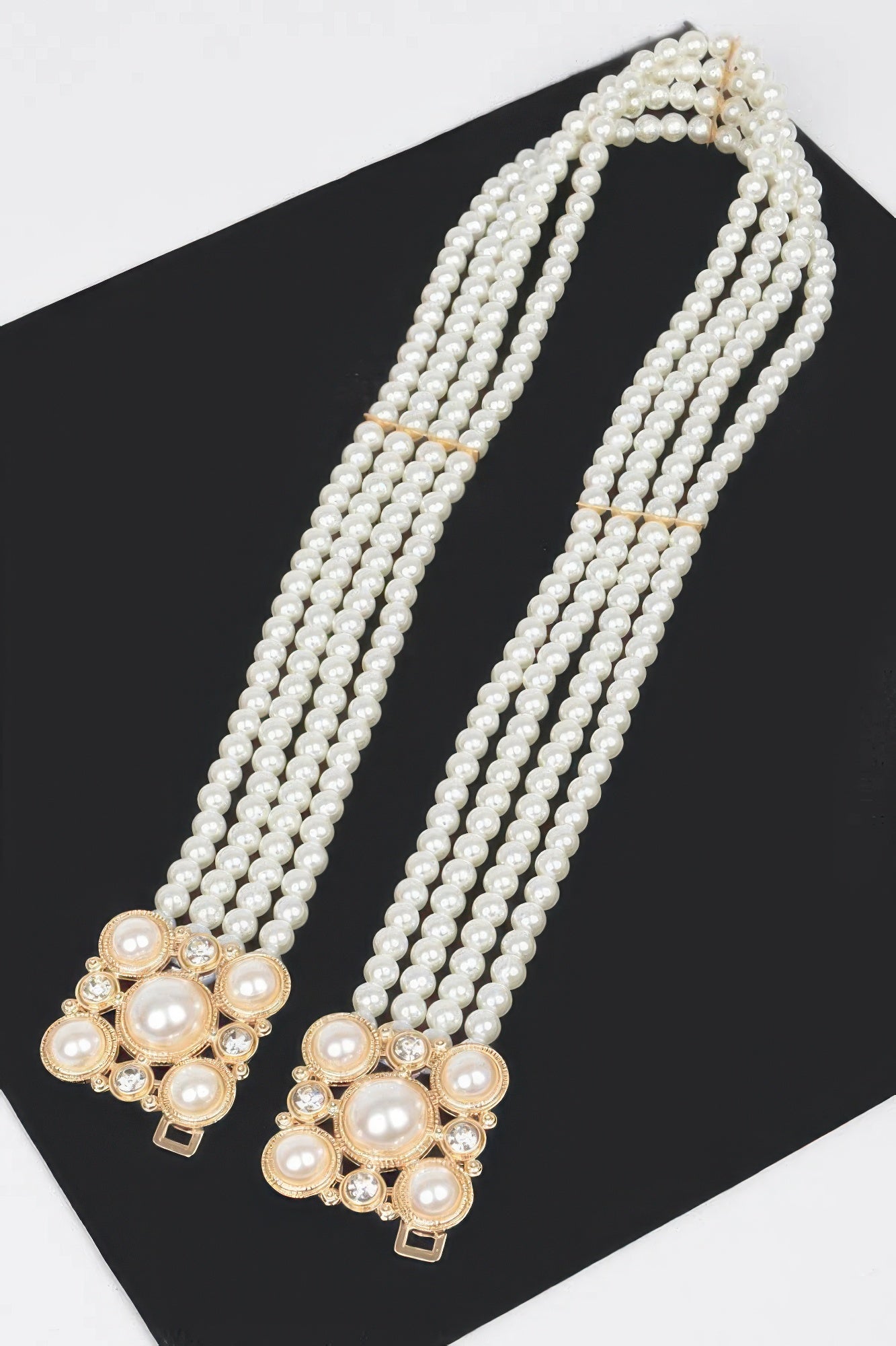 Faux Pearl Elastic Belt - AV Fashion’s