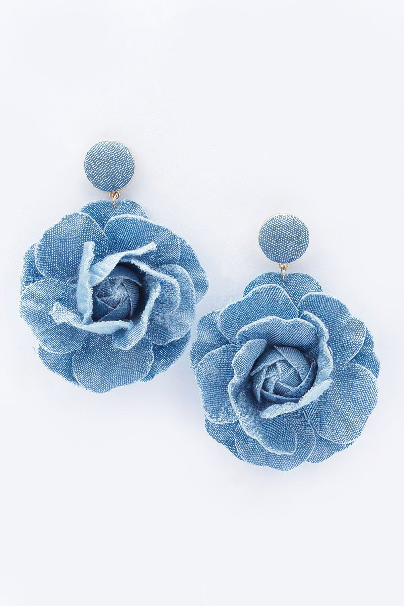 Denim Flower Earring - AV Fashion’s