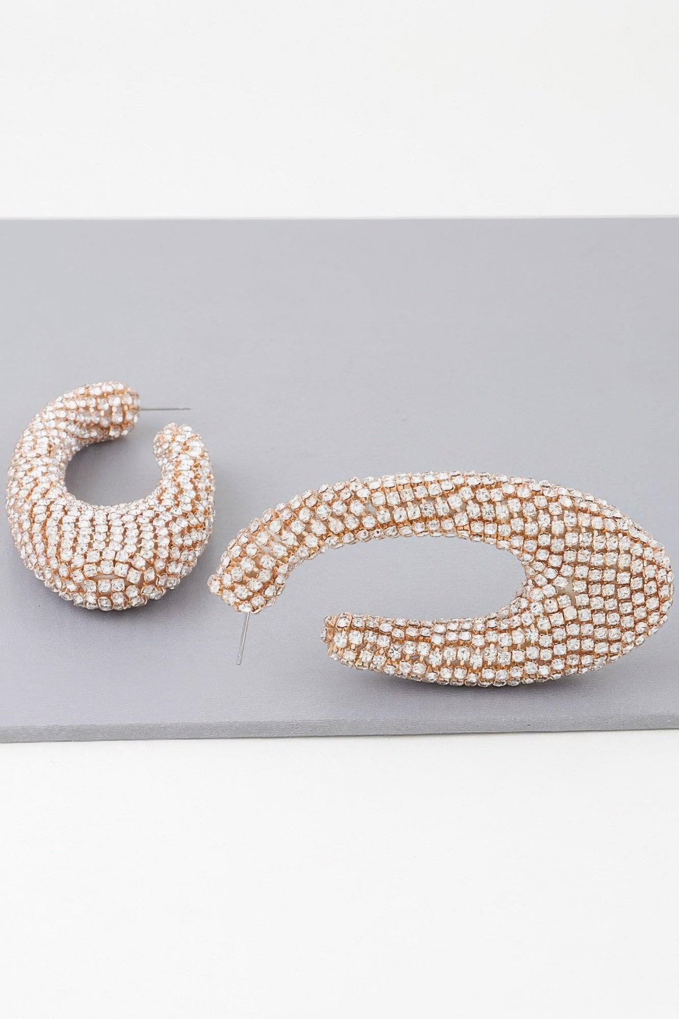 Bejeweled Abstract Oval Earrings - AV Fashion’s