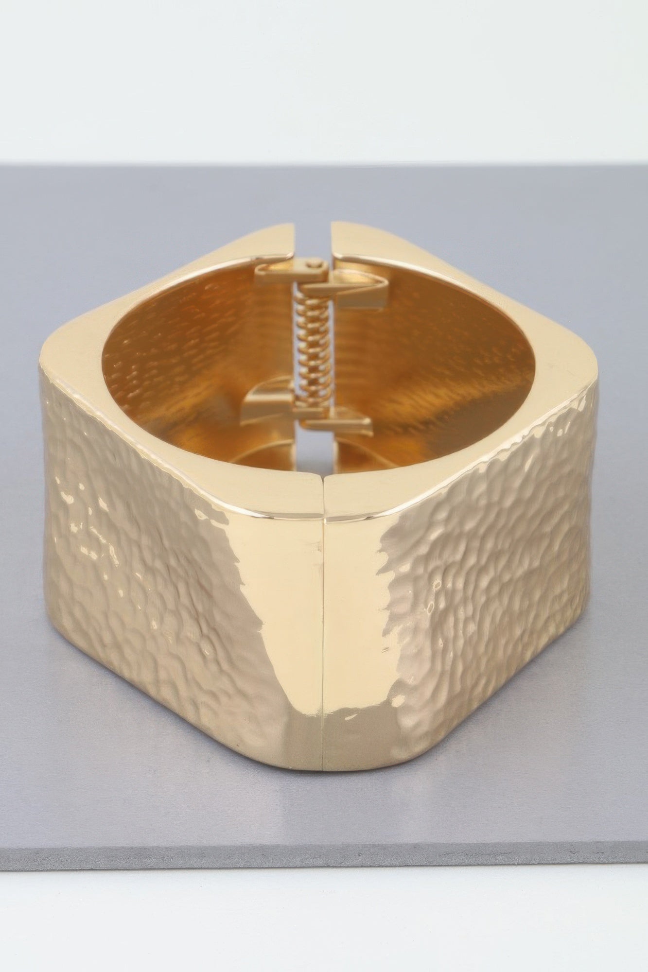 Hammered Wide Cubic Cuff Bracelet - AV Fashion’s