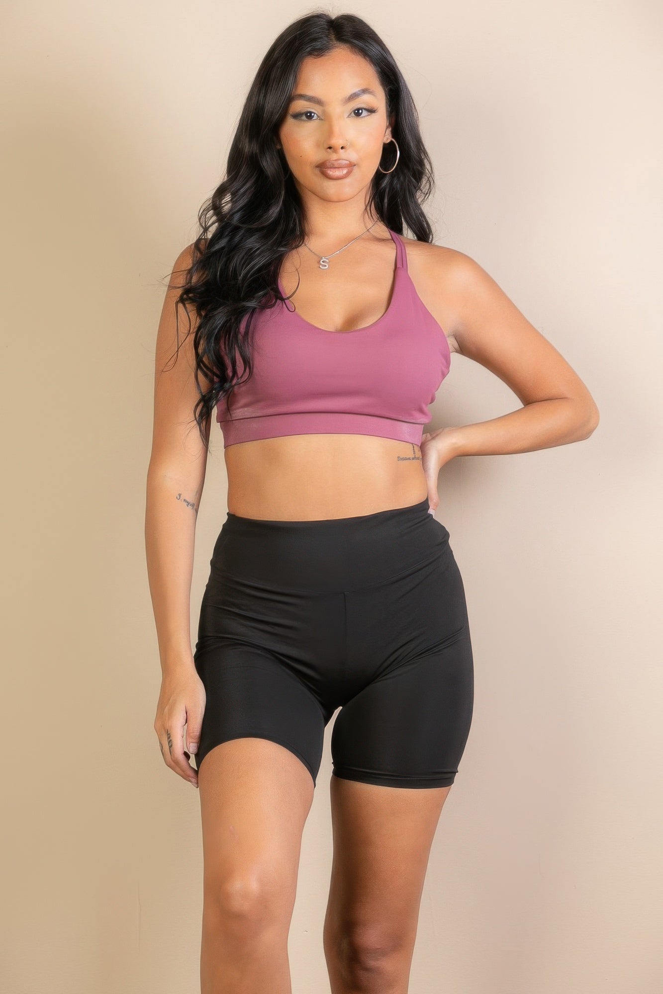 Criss Cross Back Sports Bra - AV Fashion’s