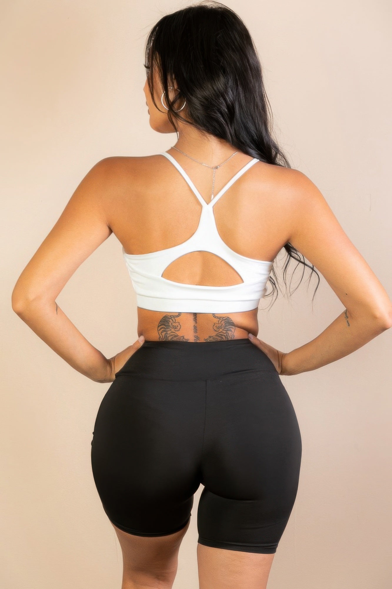 Racerback Cutout Sports Bra - AV Fashion’s