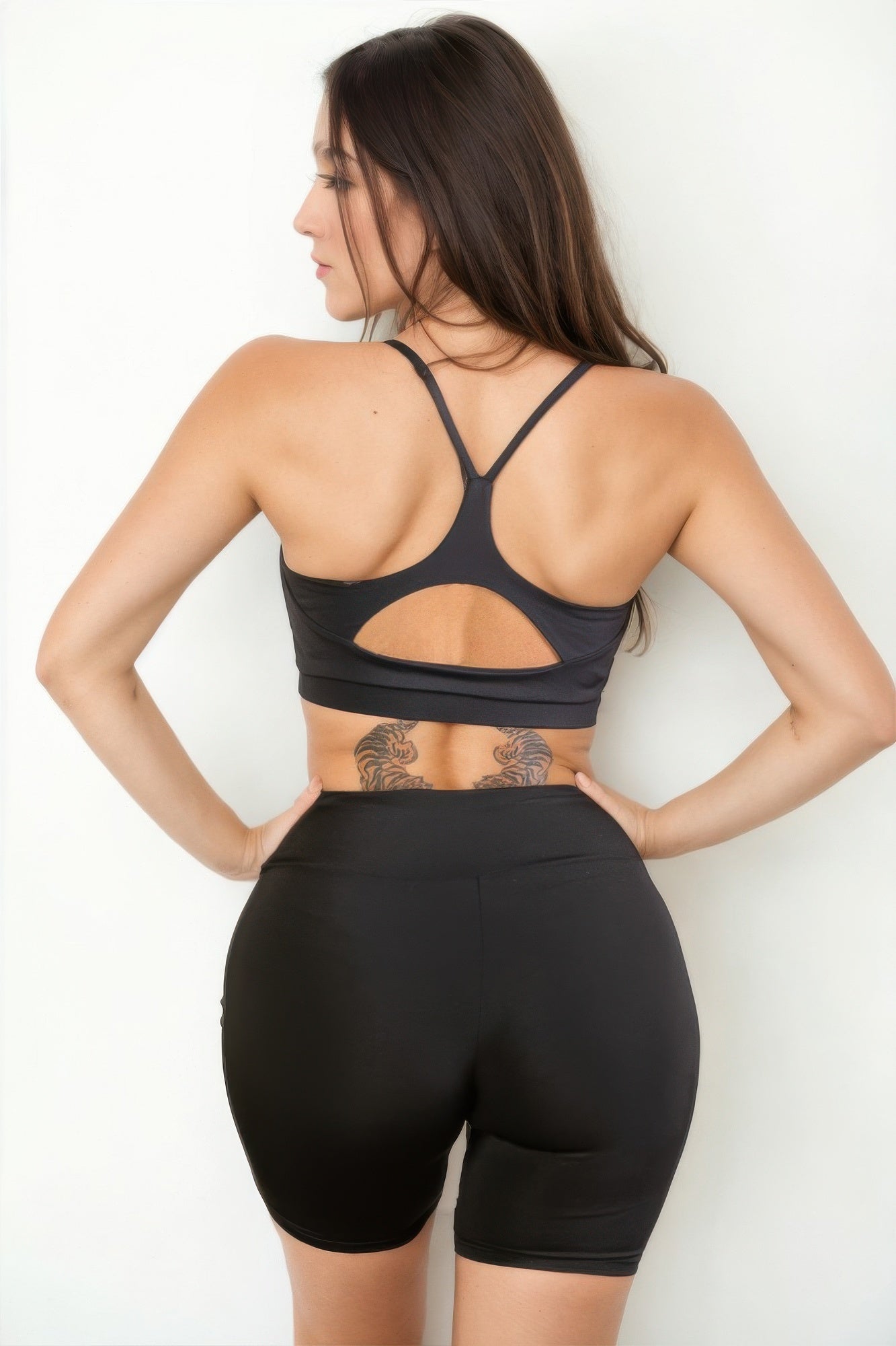 Racerback Cutout Sports Bra - AV Fashion’s