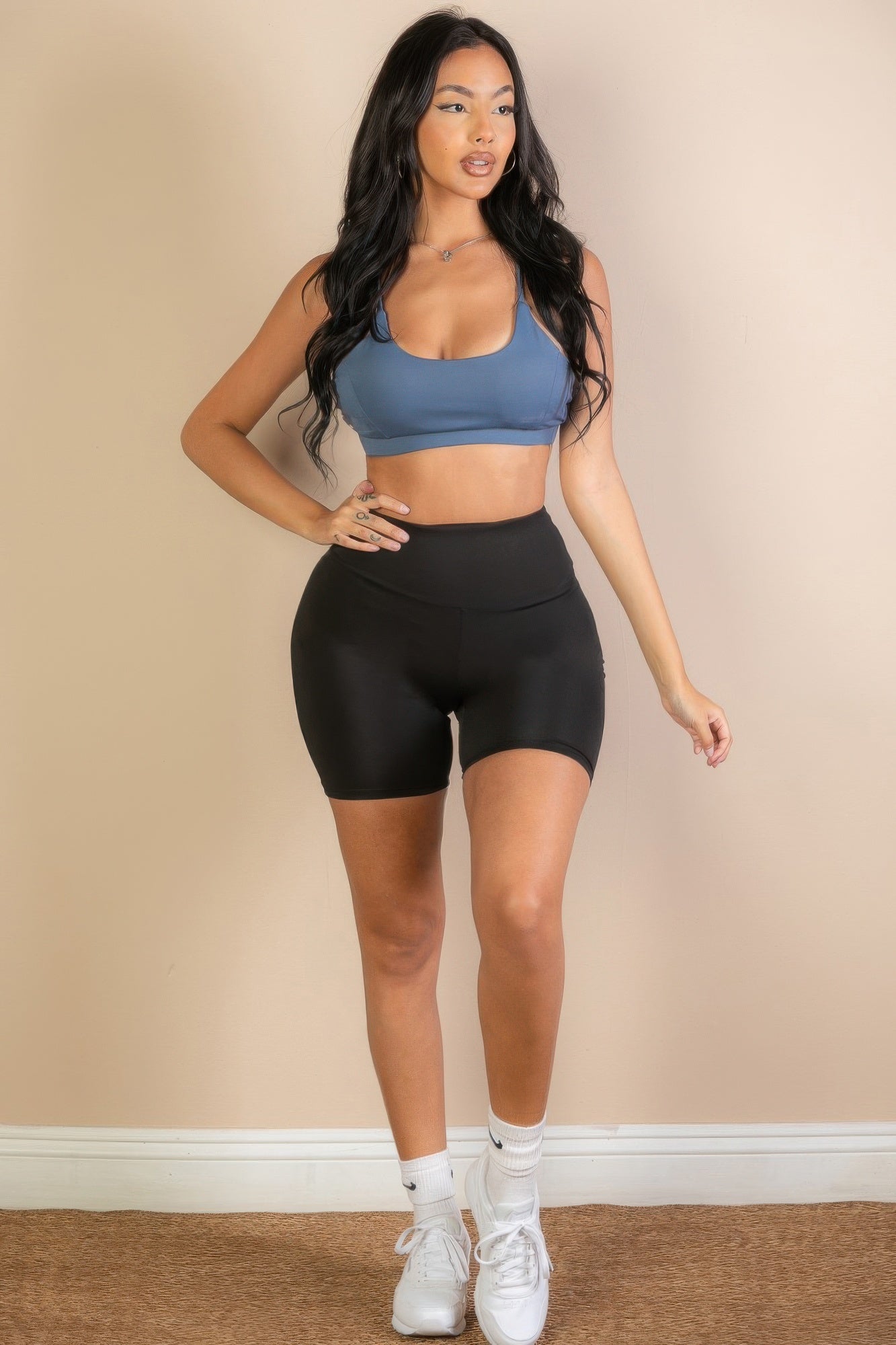 Racerback Cutout Sports Bra - AV Fashion’s