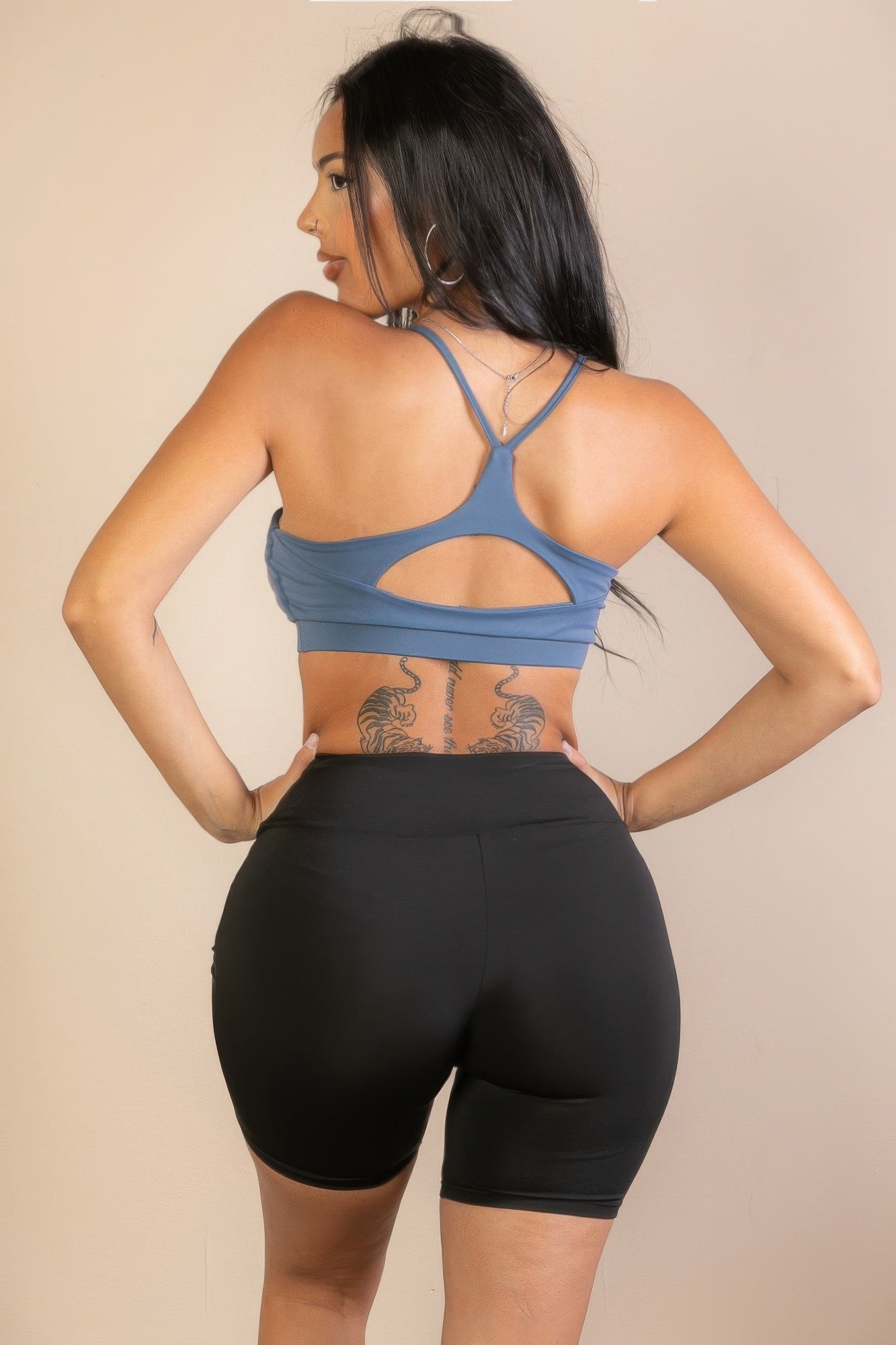 Racerback Cutout Sports Bra - AV Fashion’s