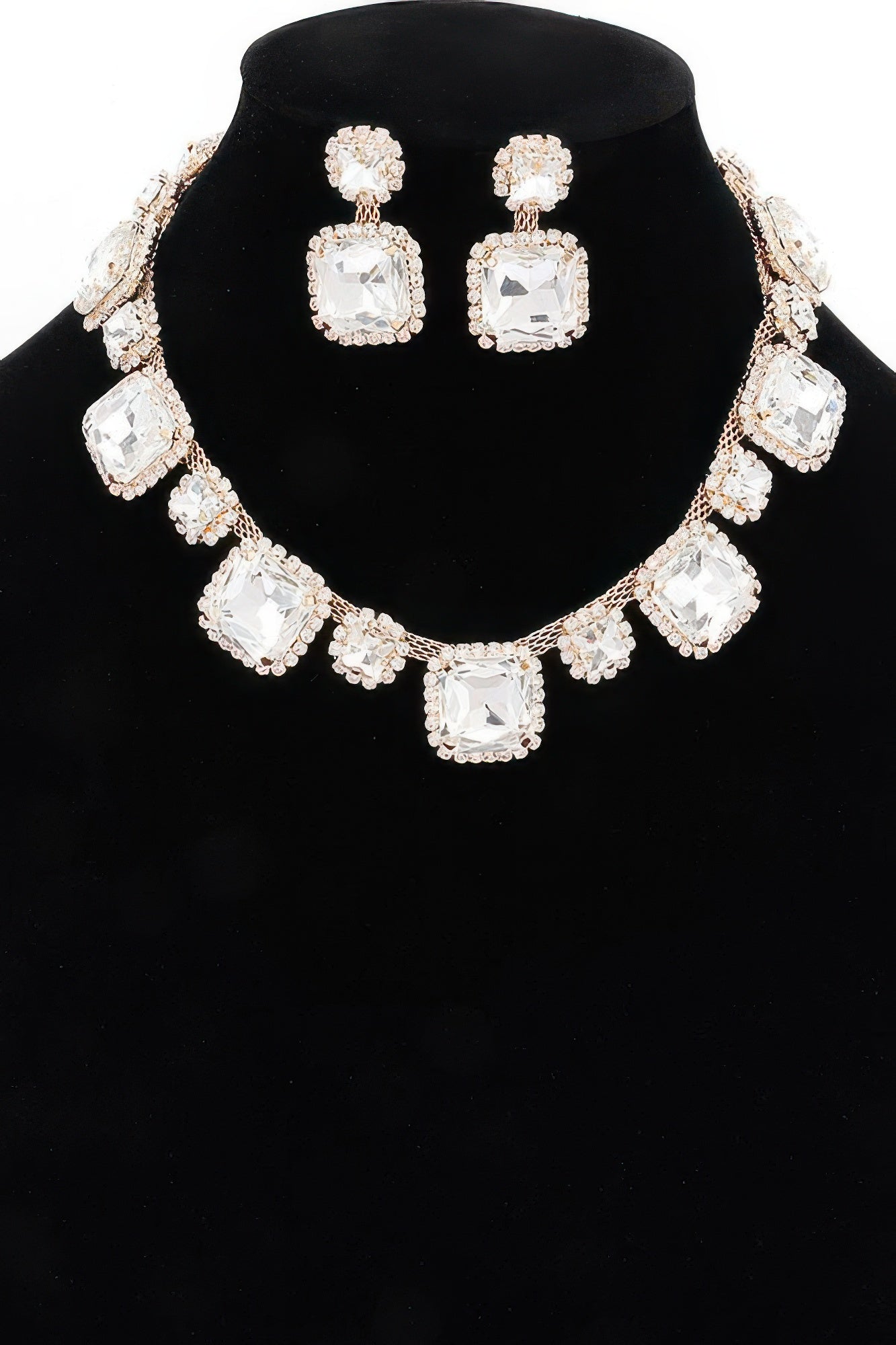 Rhinestone Party Necklace Set - AV Fashion’s