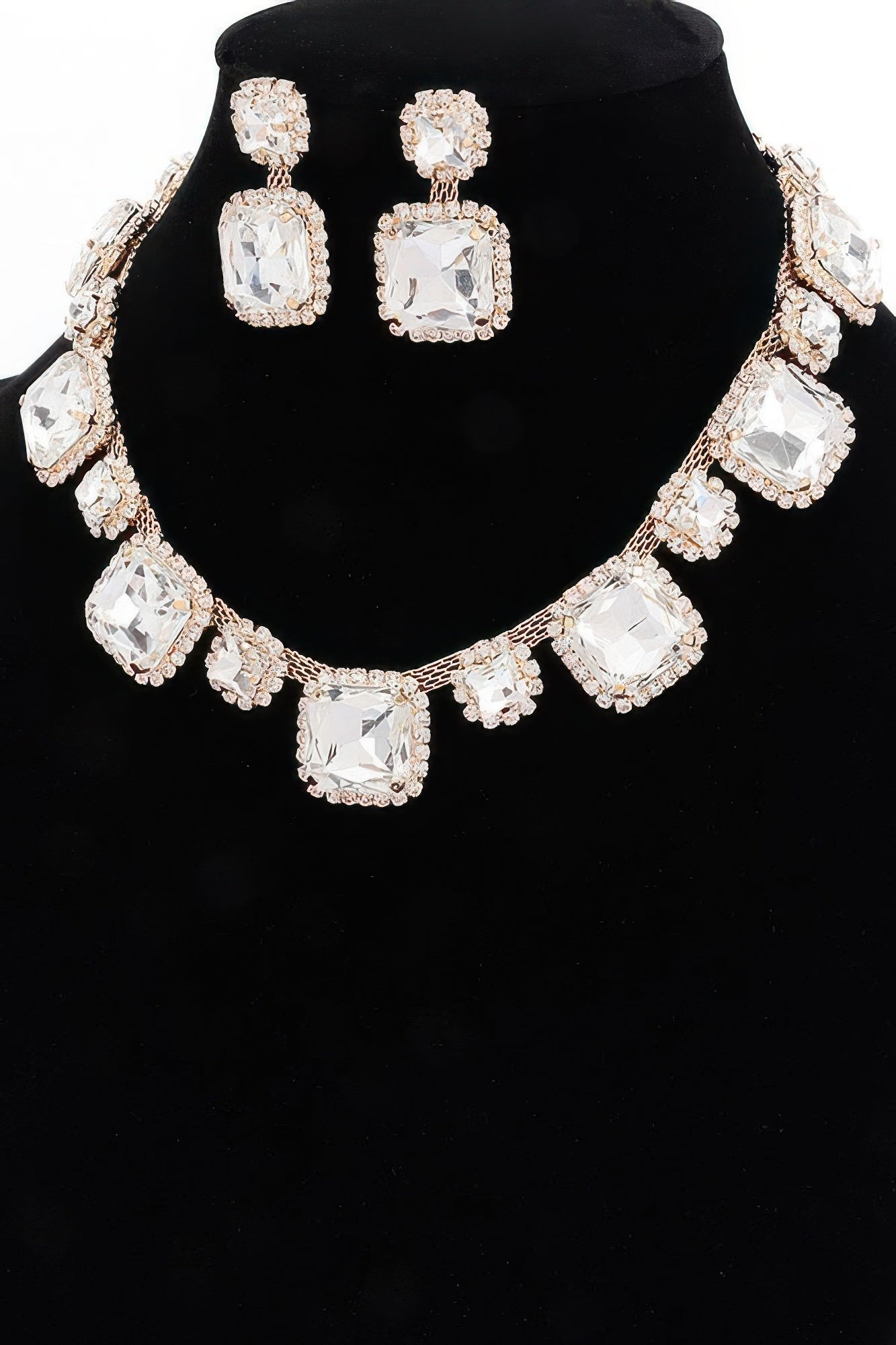 Rhinestone Party Necklace Set - AV Fashion’s
