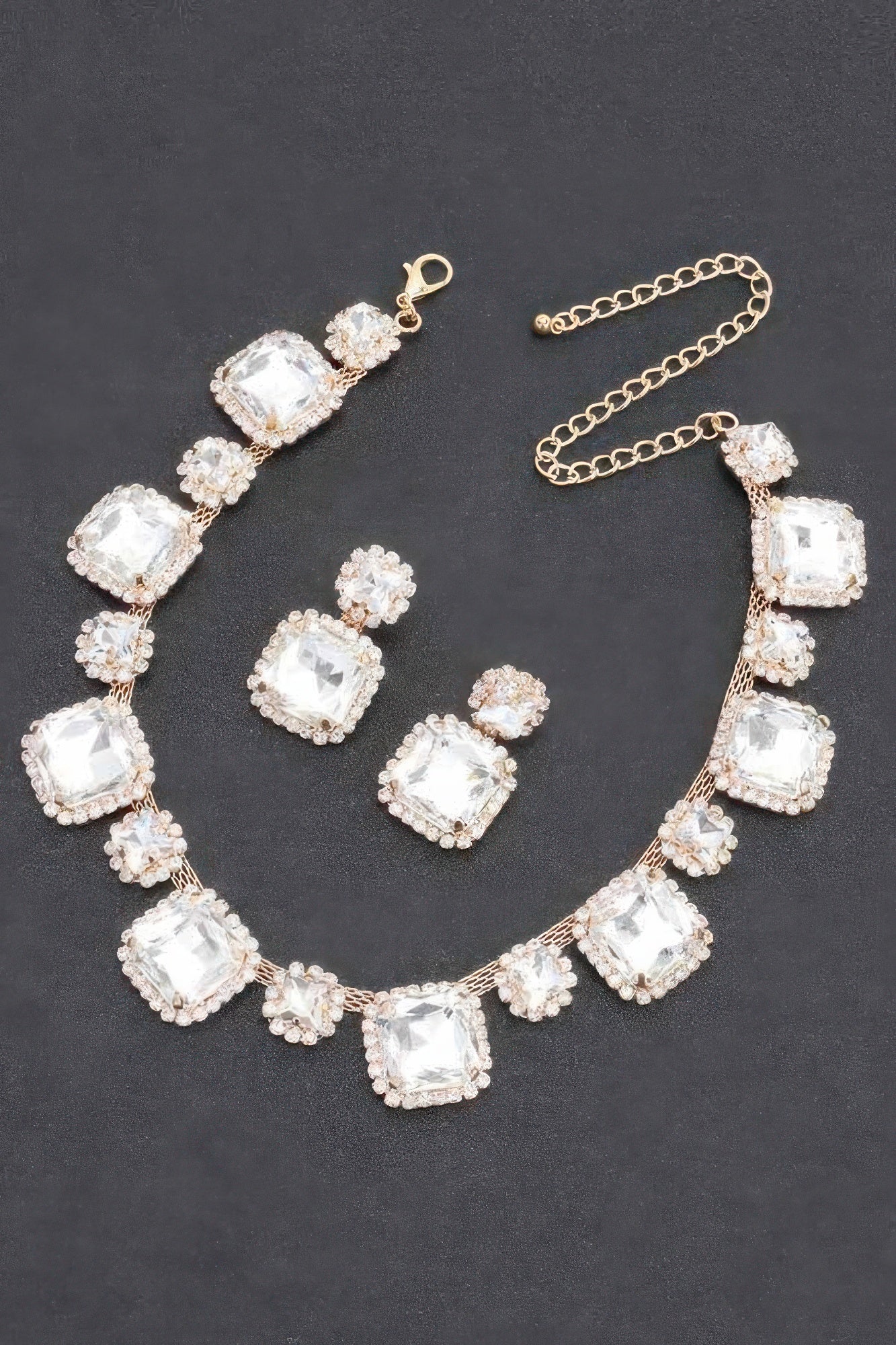 Rhinestone Party Necklace Set - AV Fashion’s