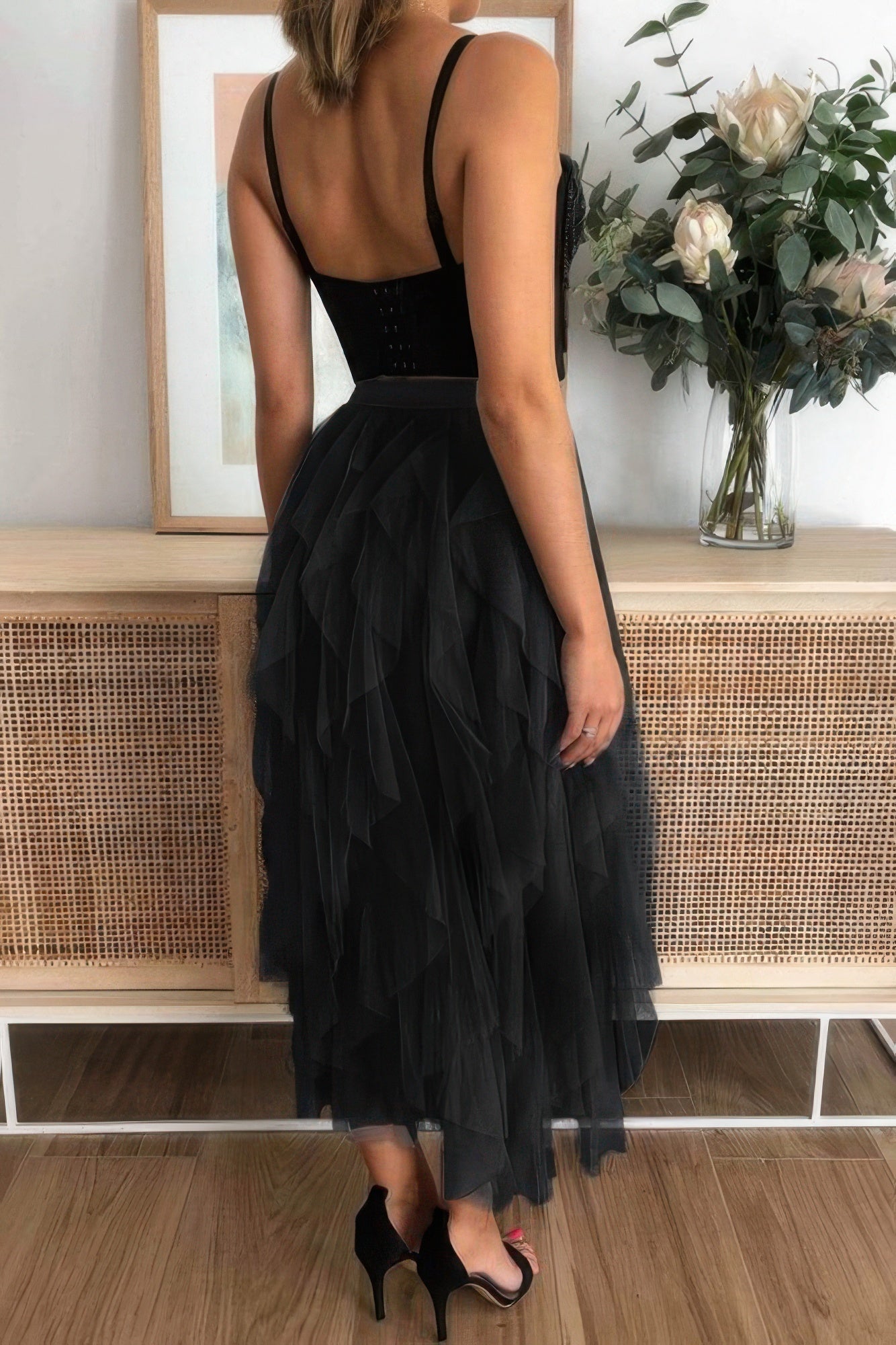 A Line Long Tulle Tiered Skirts - AV Fashion’s