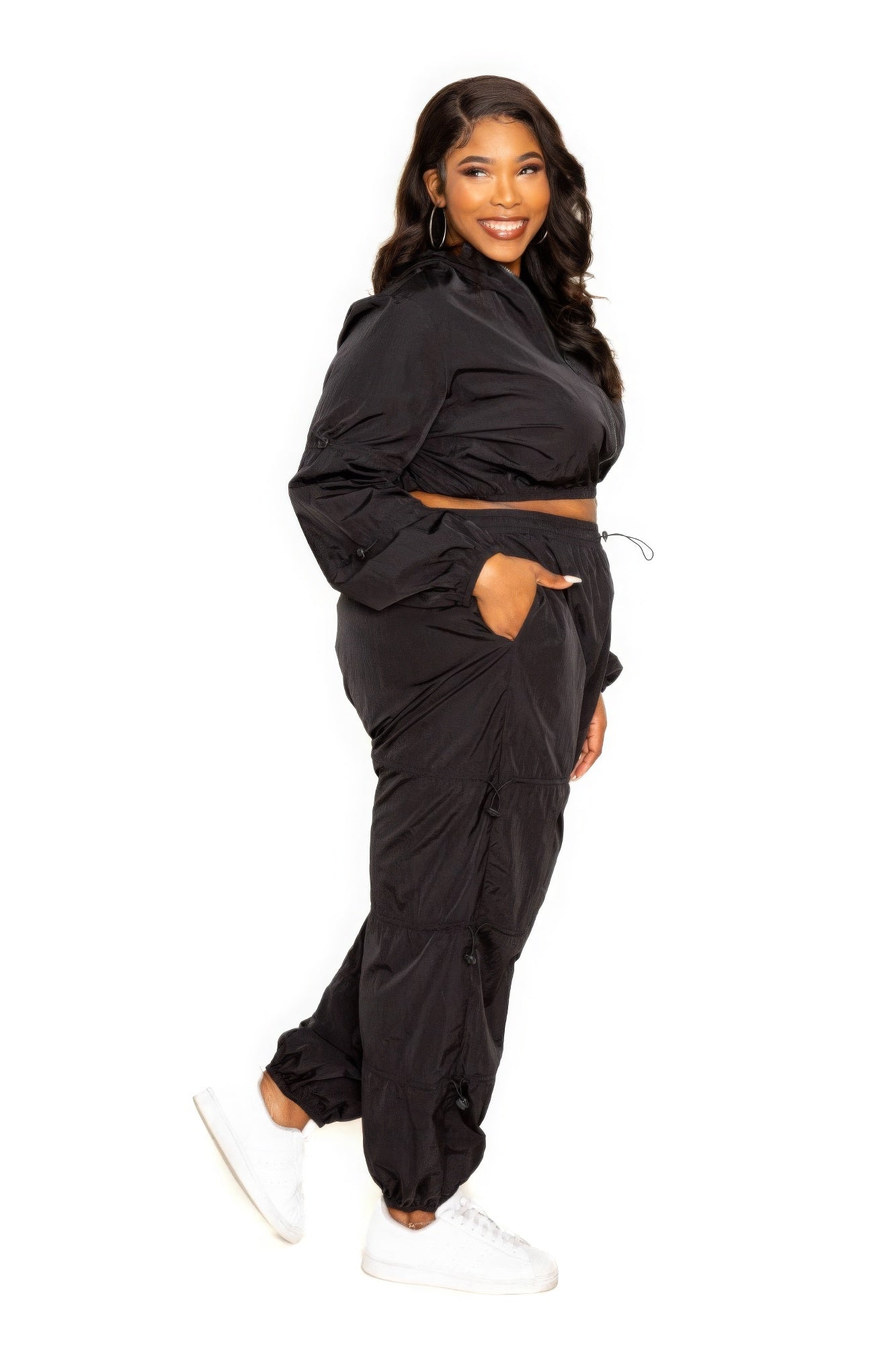 Active Zip Up Set With Cord Lock Detail - AV Fashion’s