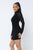 Animal Print Long Sleeve Mock Neck Mini Dress - AV Fashion’s