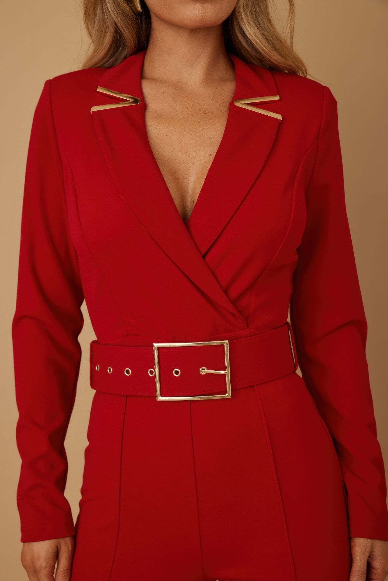 Blazer Suit Long Sleeve Jumpsuit - AV Fashion’s