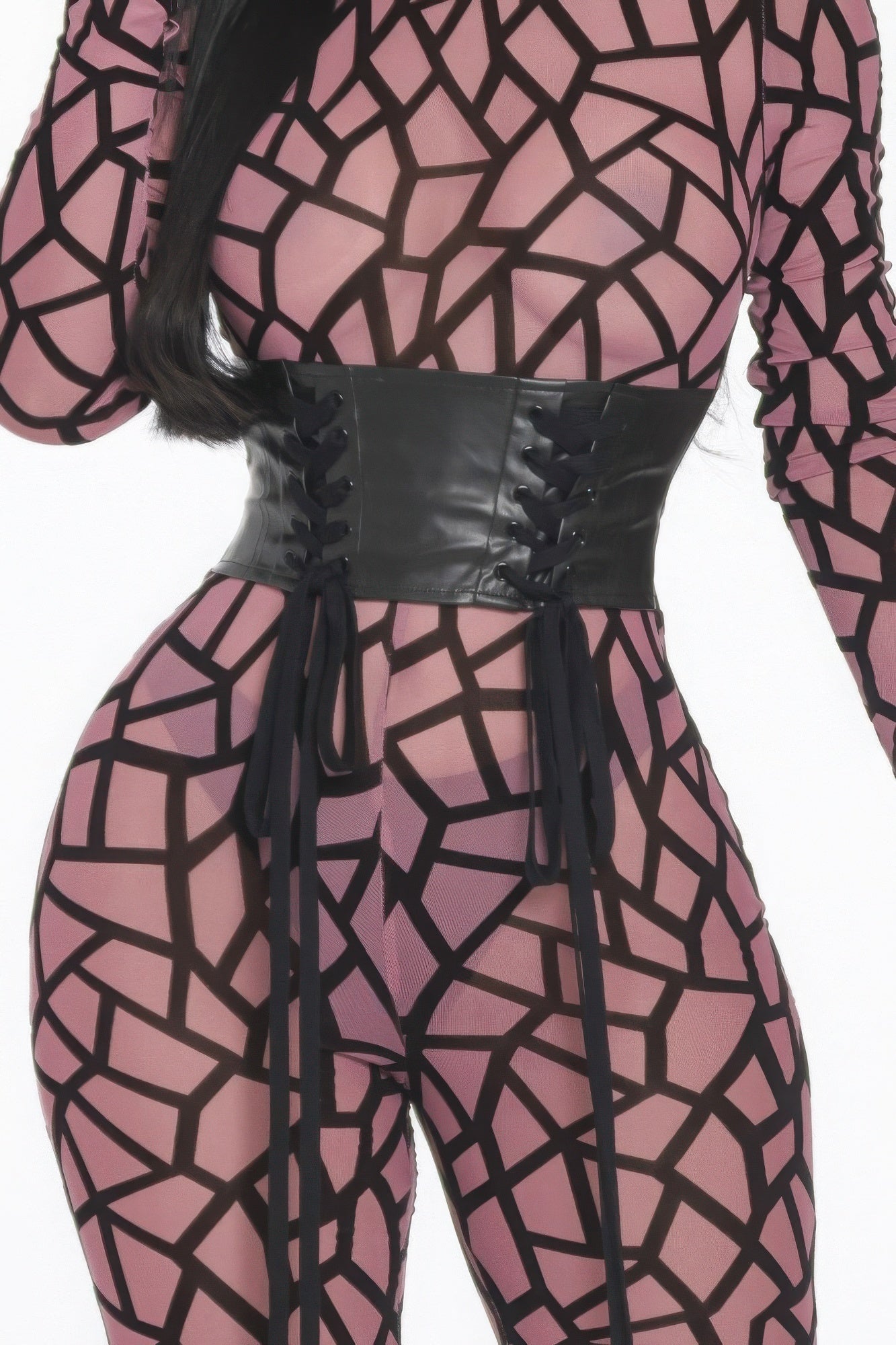 Geometric Printed Jersey Jumpsuit - AV Fashion’s
