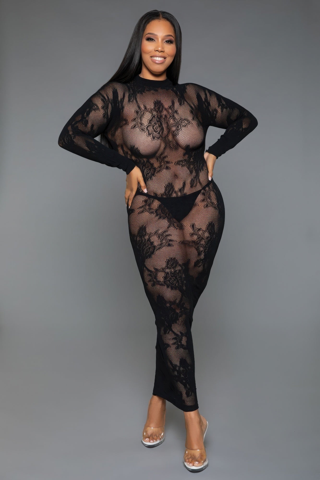 Long Sleeve Innocent Touch Laced Dress - AV Fashion’s
