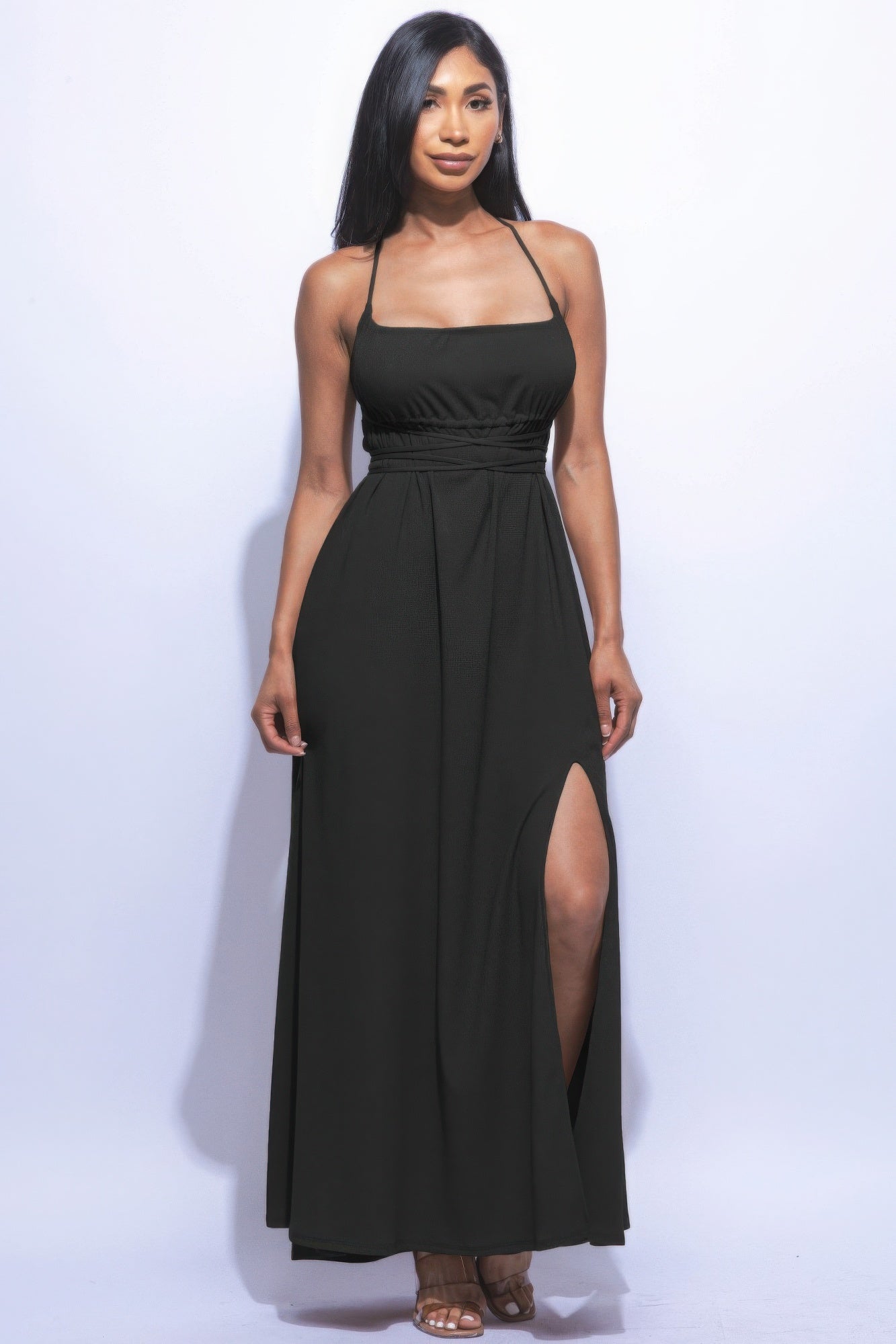 Side Slit Maxi Dress - AV Fashion’s