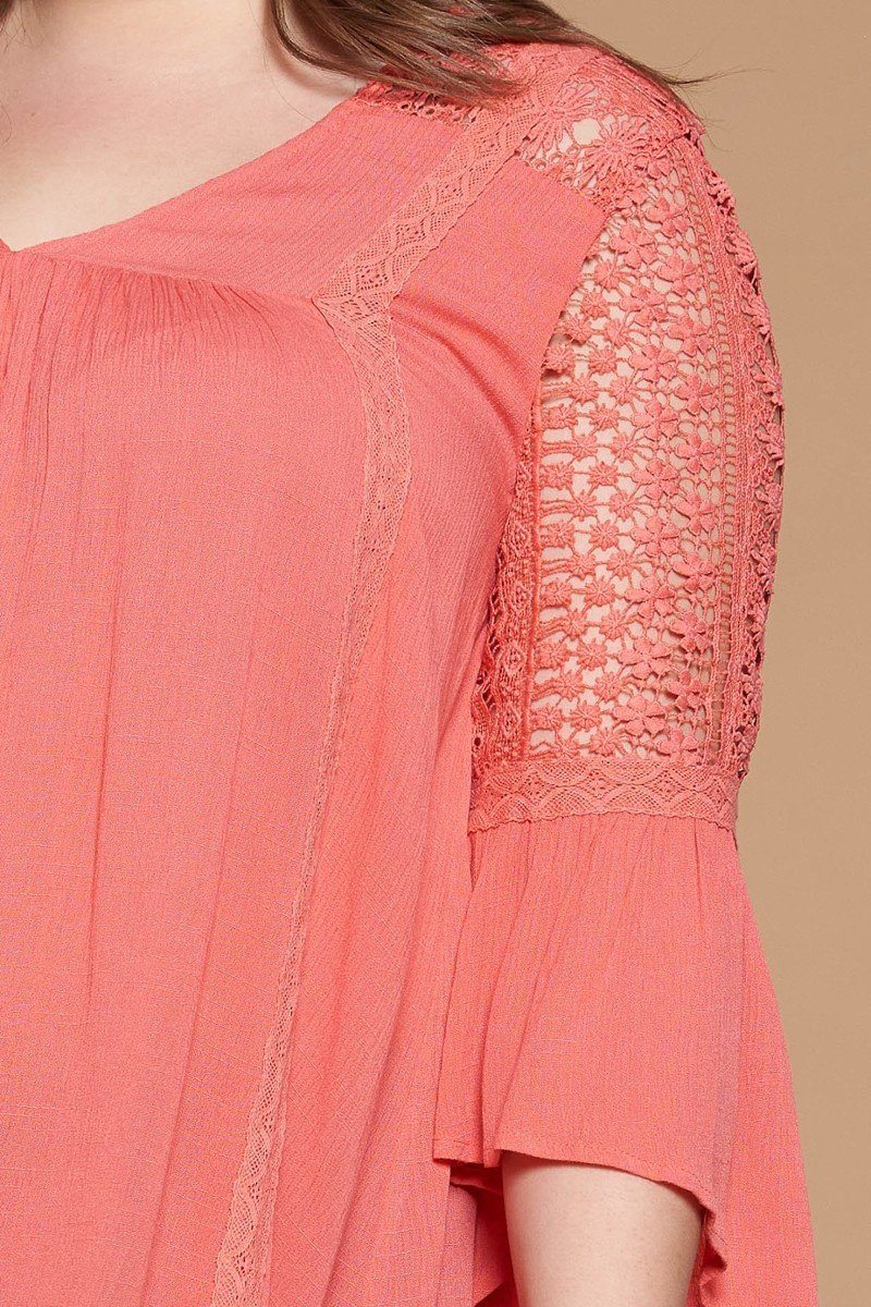 Solid Woven Babydoll Blouse - AV Fashion’s
