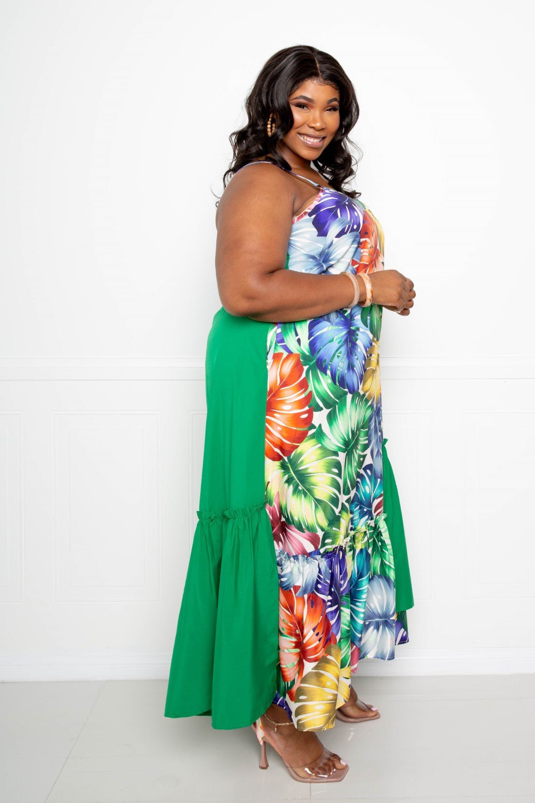 Splice Tropical Dress - AV Fashion’s