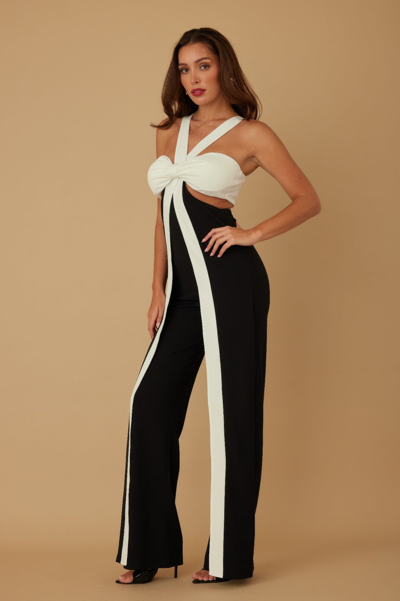 X Ribbon Open Jumpsuit - AV Fashion’s