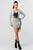 2 Piece Set With Cropped Long Sleeve Shirt With Pu Leather Detail Matching Mini Skirt - AV Fashion’s