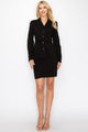 9 - 5 Belted Button Up Jacket & Pencil Skirt Set - AV Fashion’s
