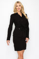 9 - 5 Belted Button Up Jacket & Pencil Skirt Set - AV Fashion’s