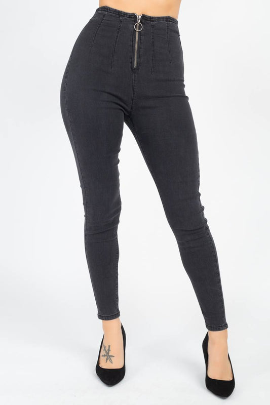 High Waist Denim Jeans - AV Fashion’s