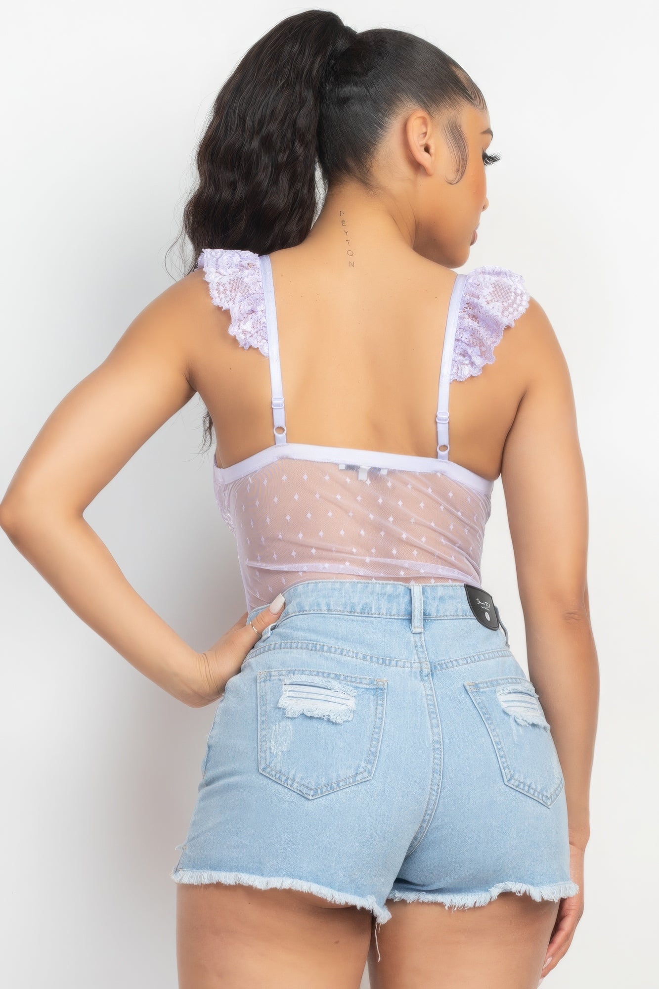 Sweetheart Cut-out Cami Ruffled Bodysuit - AV Fashion’s
