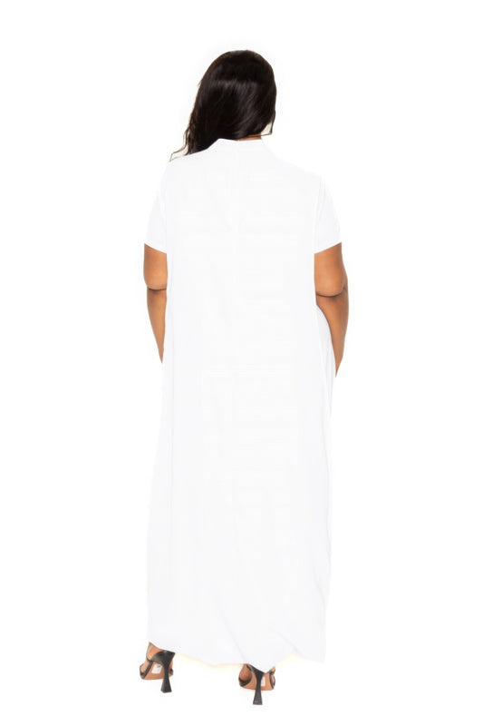 Mock neck back cape dress - AV Fashion’s