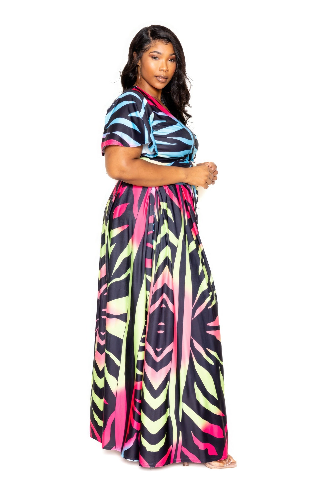 Ombre Animal Maxi Skirt & Top Set - AV Fashion’s