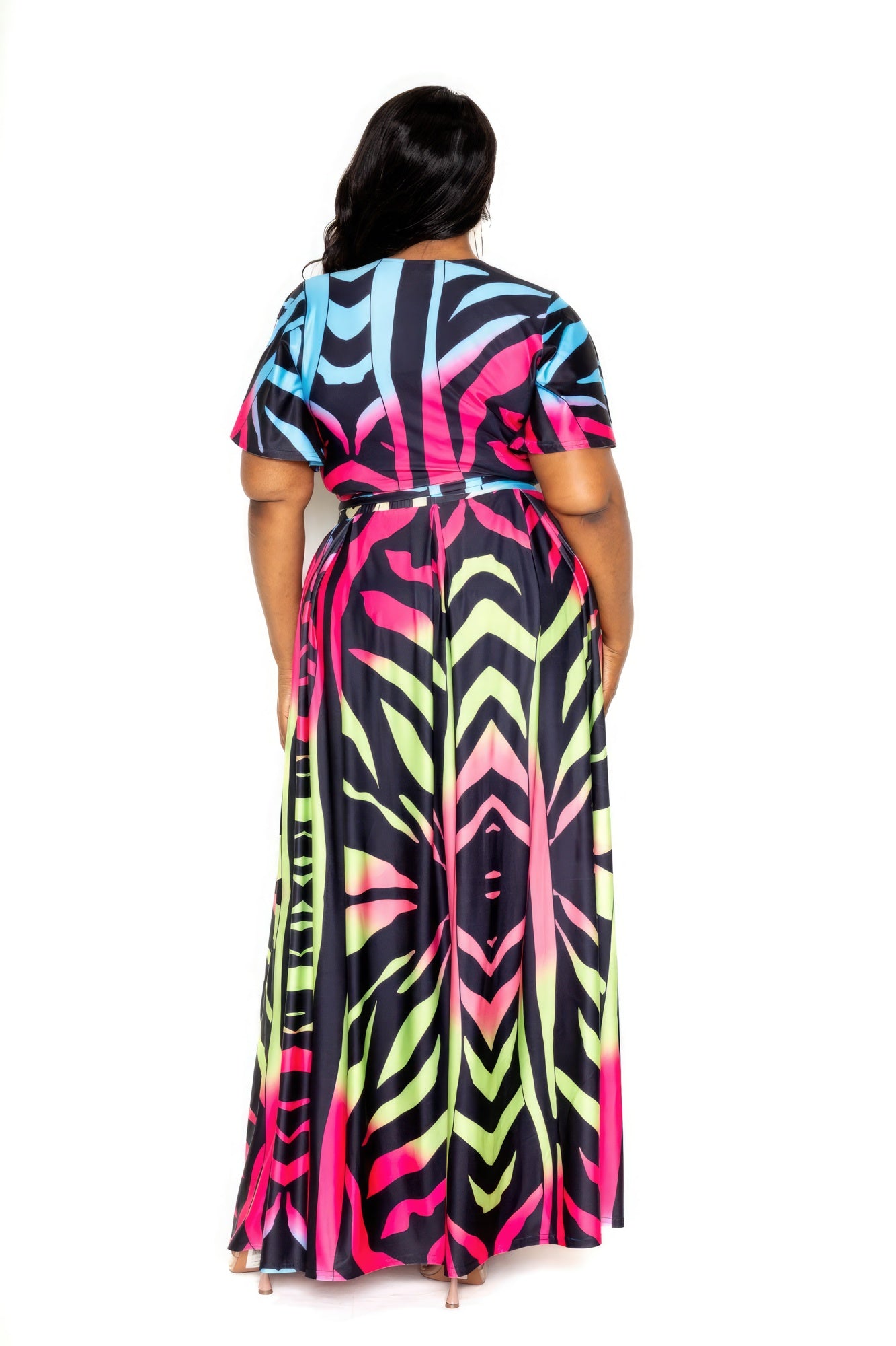 Ombre Animal Maxi Skirt & Top Set - AV Fashion’s