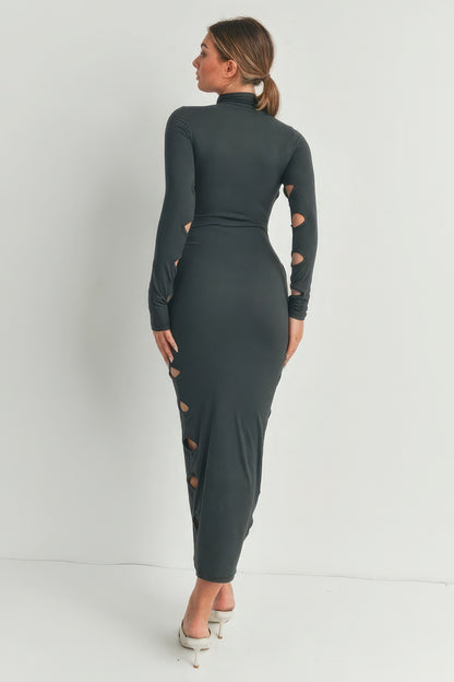 Cutout Detail Maxi Dress - AV Fashion’s