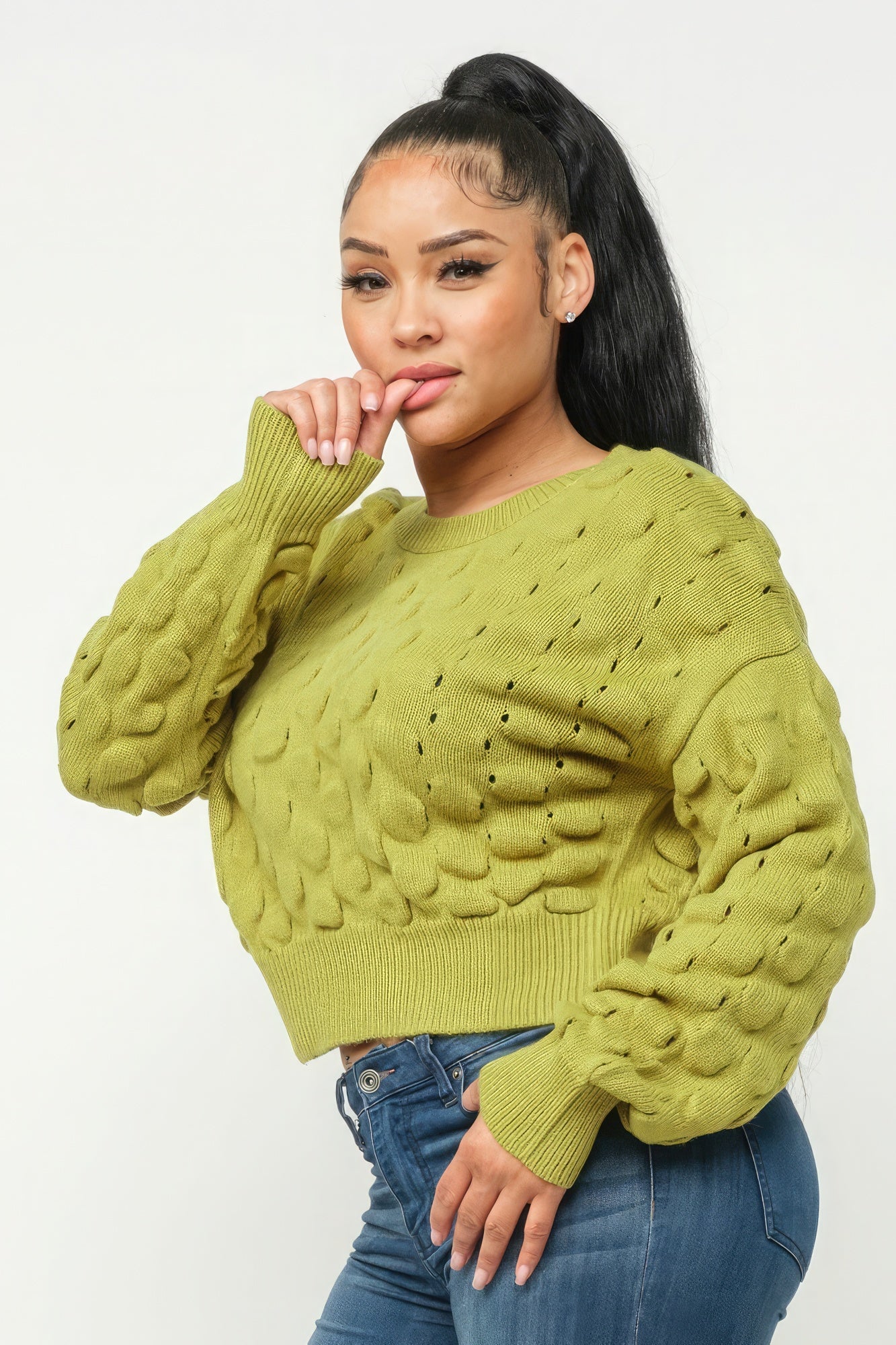 Checker Sweater Top - AV Fashion’s