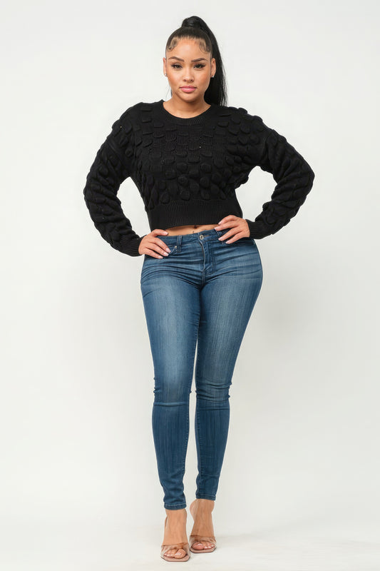 Checker Sweater Top - AV Fashion’s