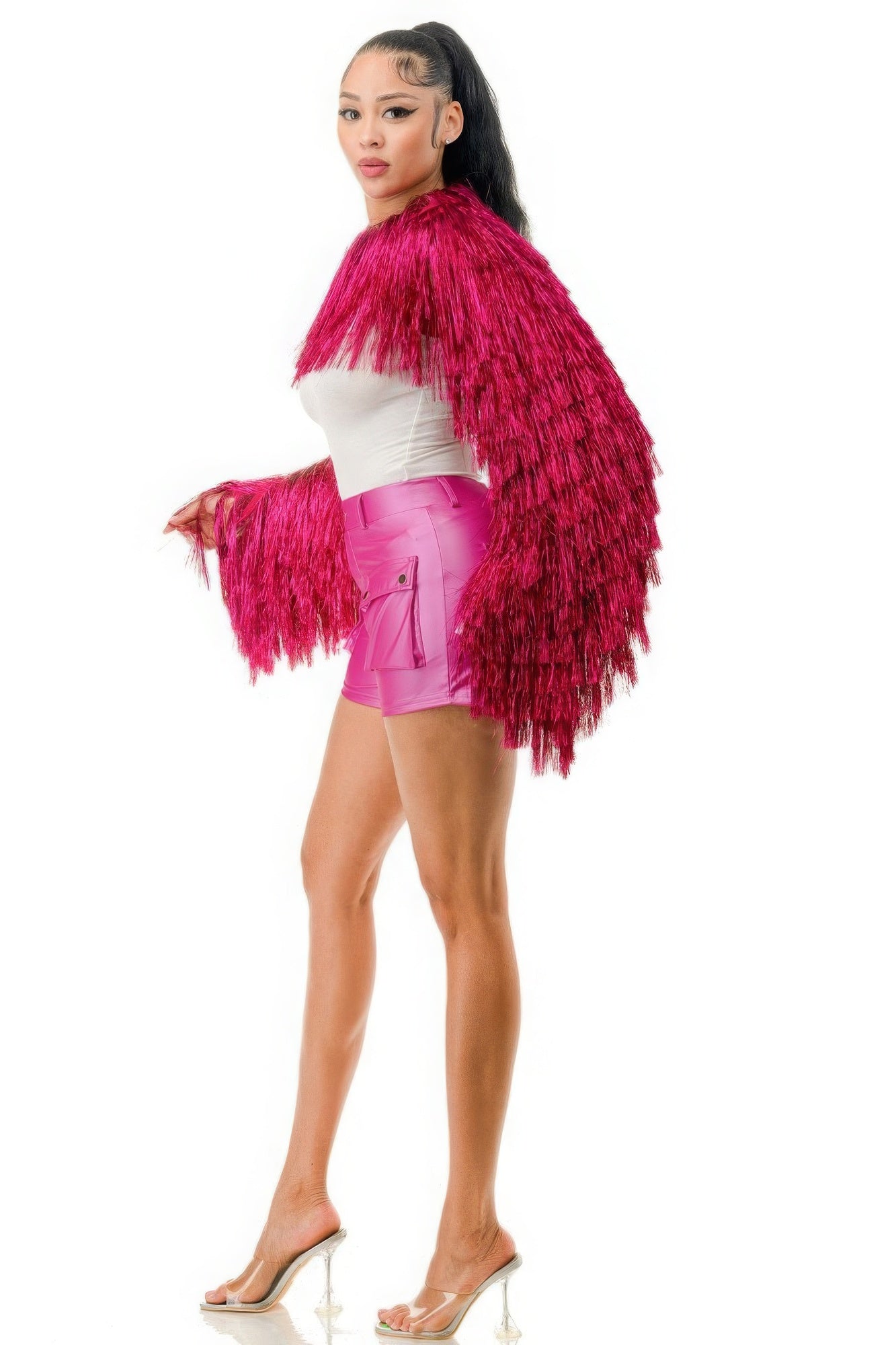 Metallic Tinsel Bolero - AV Fashion’s